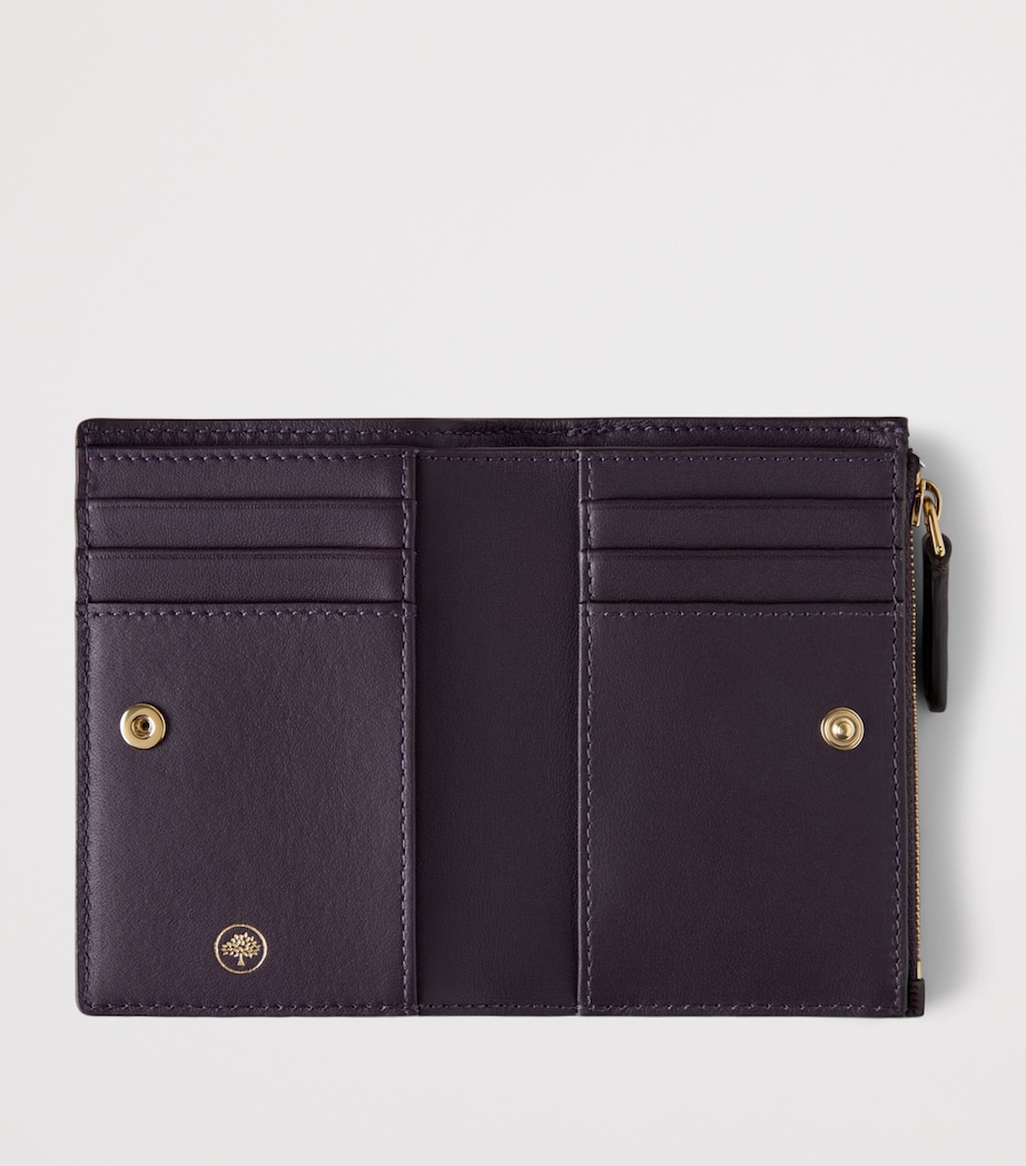 Patent Leather Continental Bifold Wallet DEEP AUBERGINE Image 2