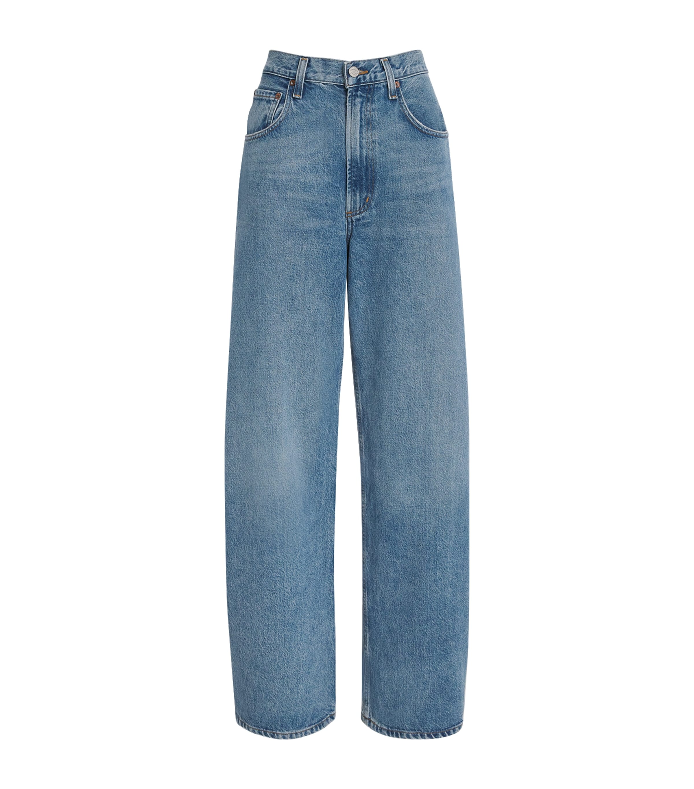 Agolde Low Curve Wide-leg Jeans In Blue