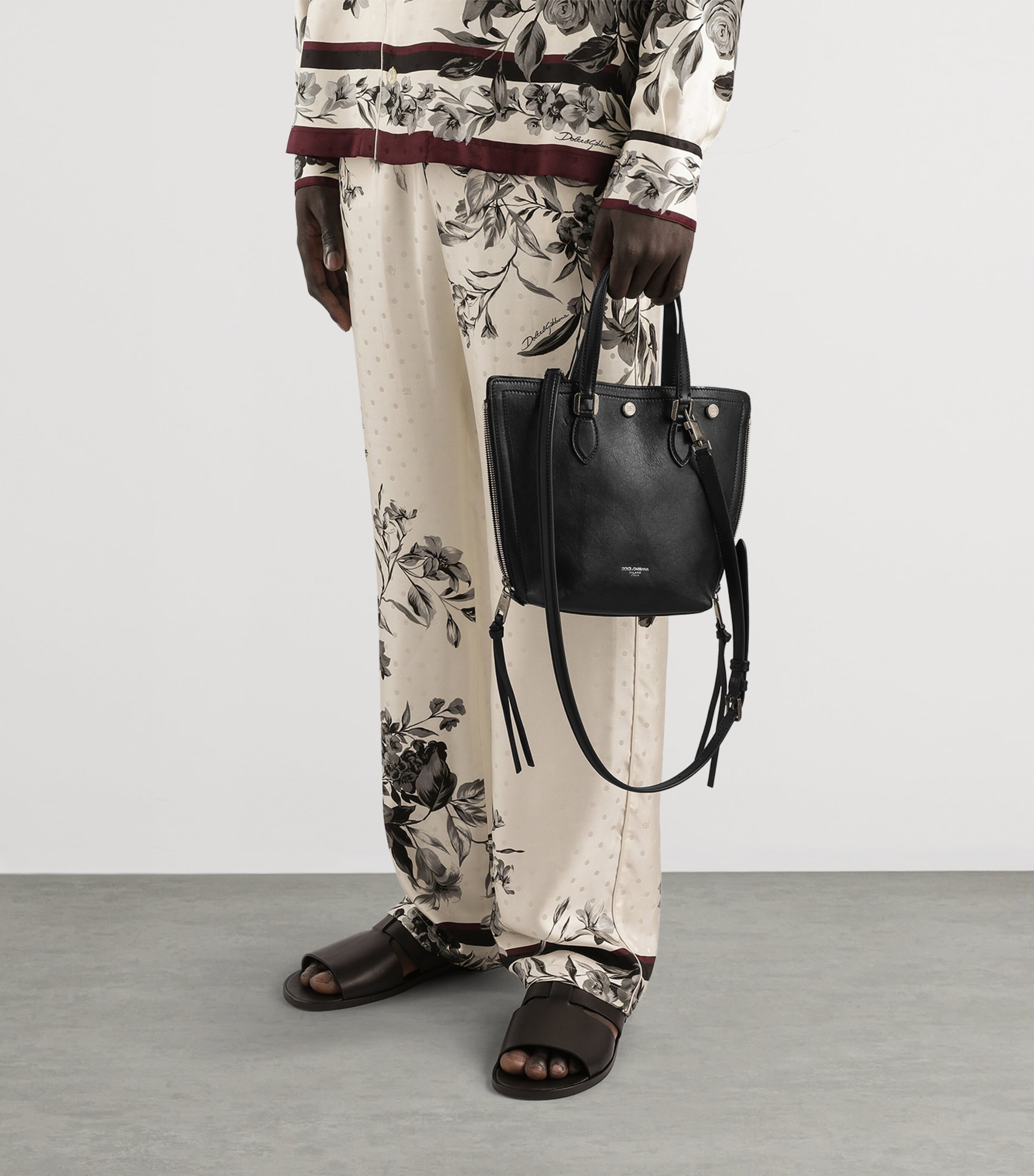 Leather Atene Tote Bag 80999-BLACK Image 2