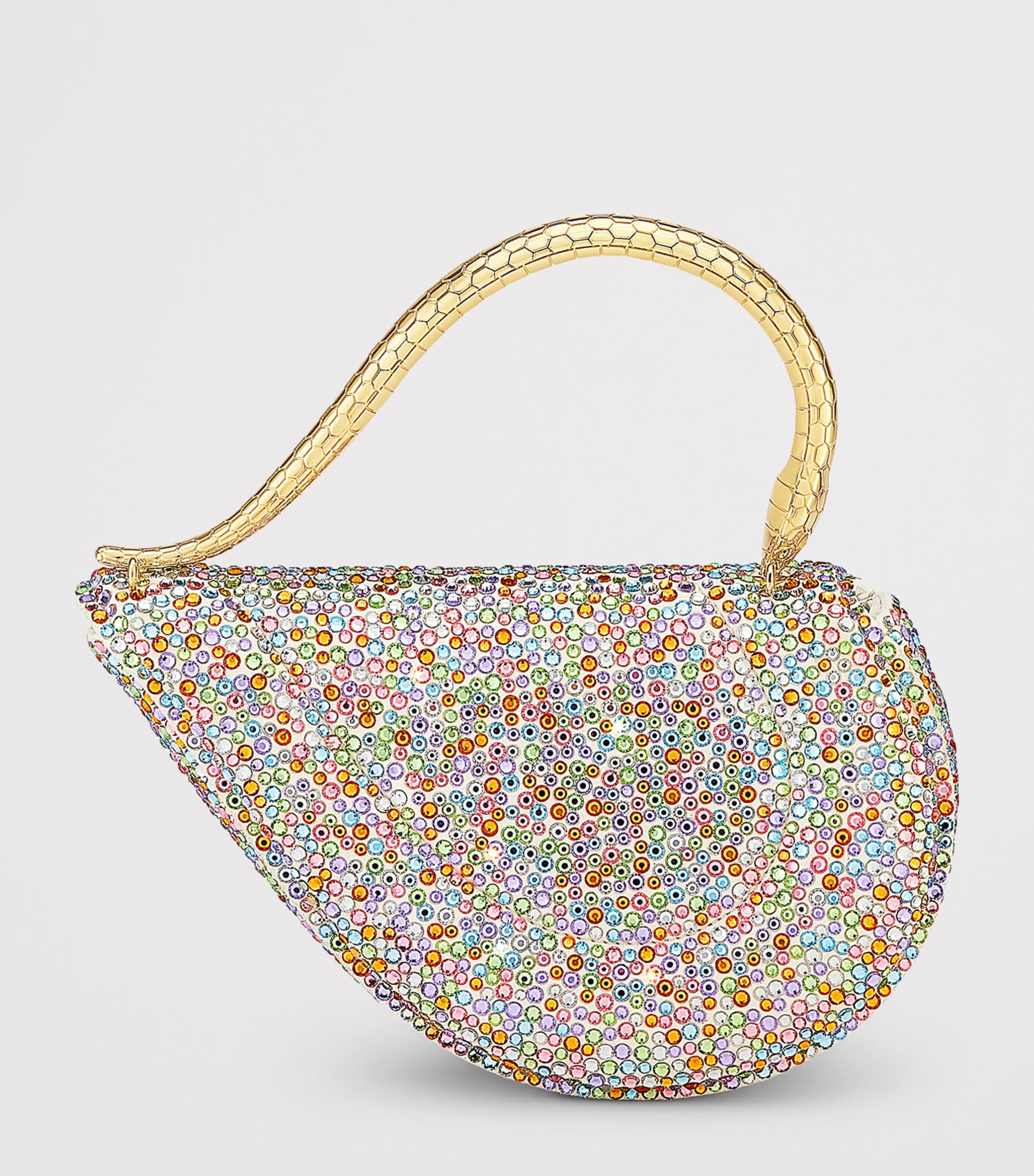 Bvlgari Mini Crystal-Embellished Serpenti Cuoricino Top-Handle Bag Image 6