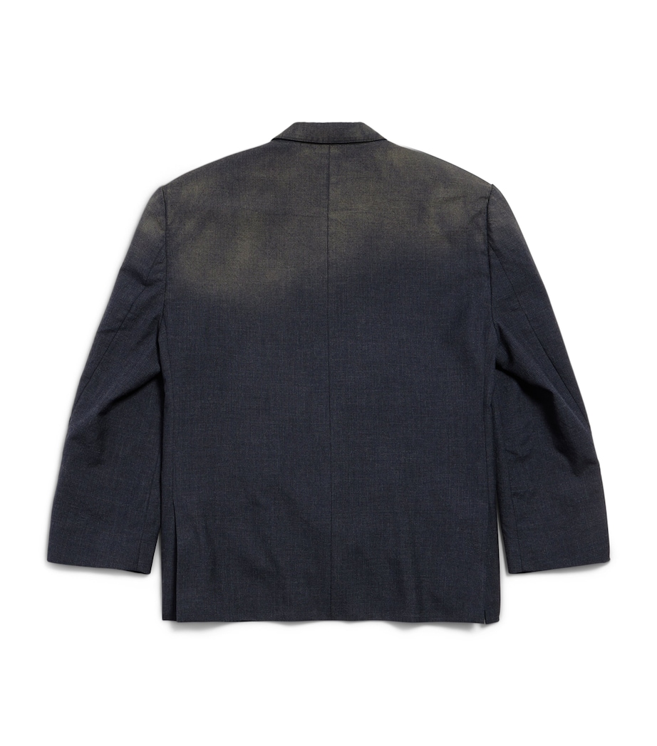 Balenciaga Mens Wool Faded Blazer Image 5