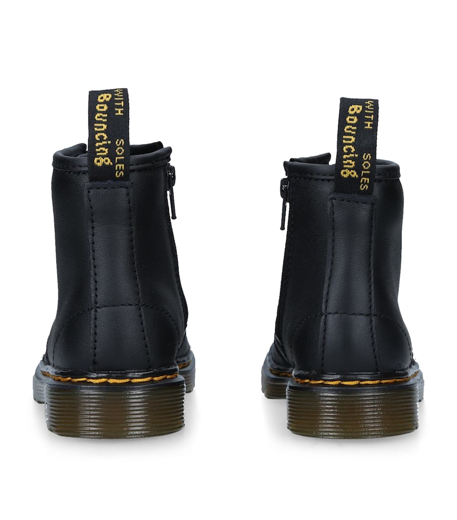 Leather Vintage 1460 Boots BLACK Image 2