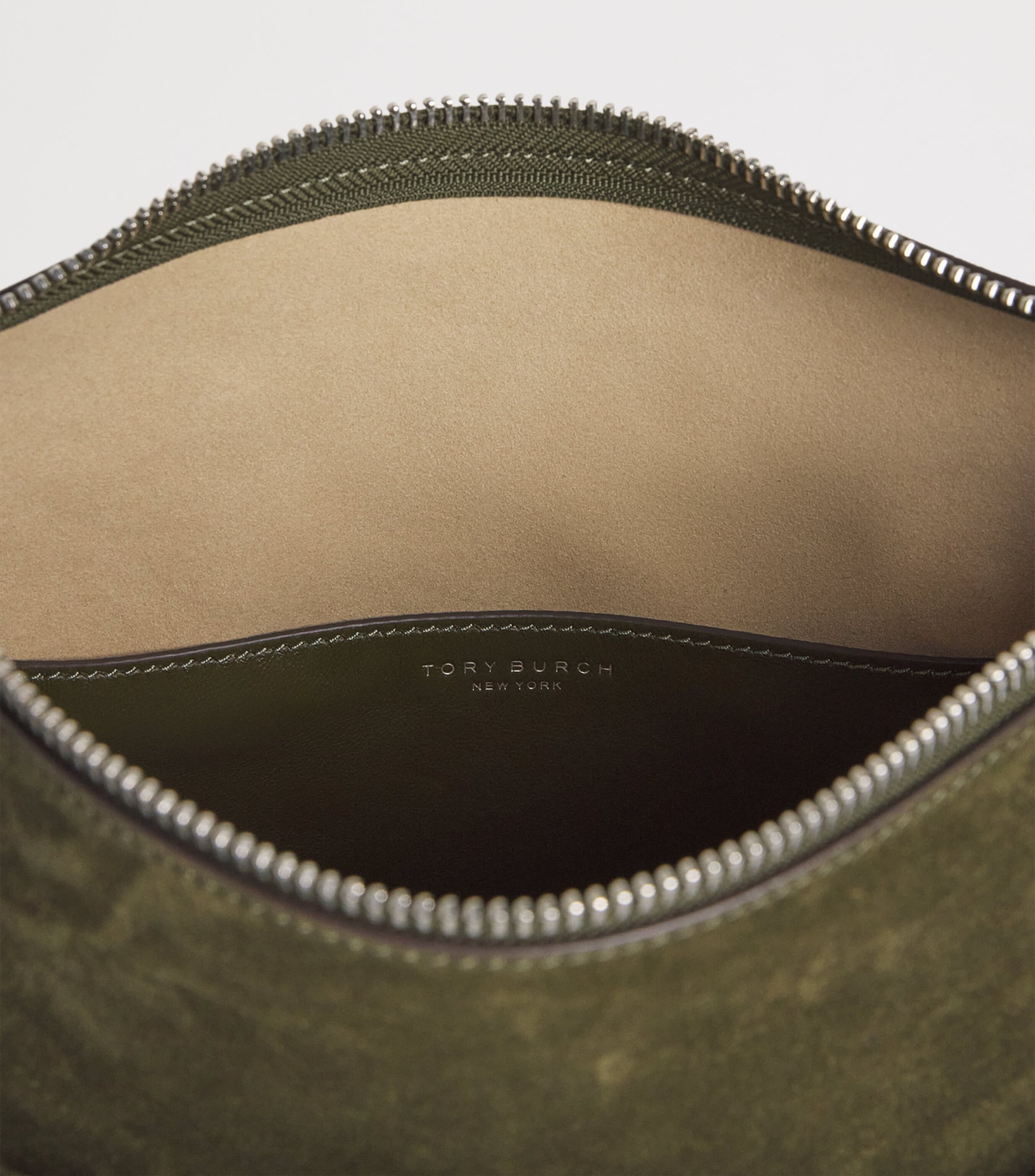 Tory Burch Suede Romy Shoulder Bag Leccio Image 6