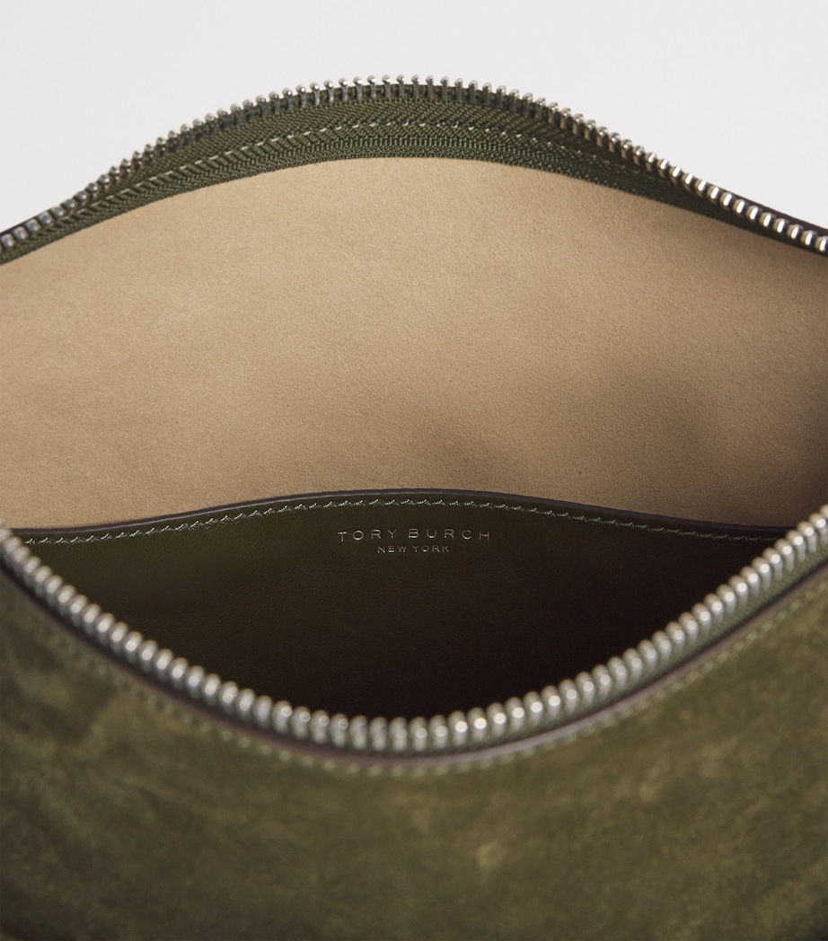 Tory Burch Suede Romy Shoulder Bag Leccio Image 6
