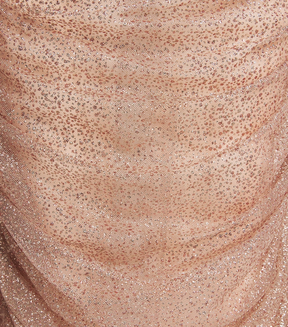 Sandra Mansour Womens Glitter Veil of Light Gown Asis A Rose Image 6