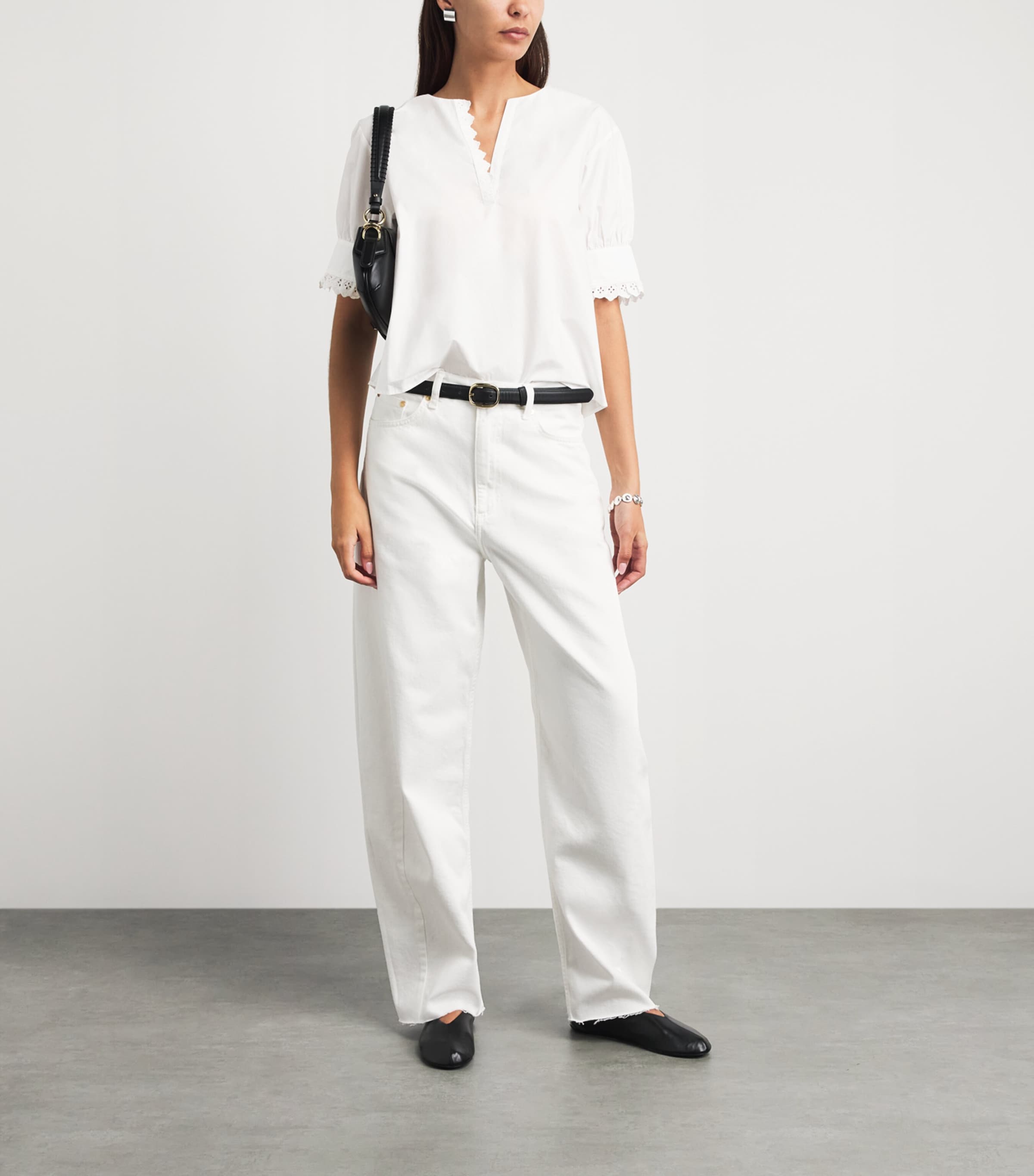 FRAME Womens The Keepsake Blouse White Image 2