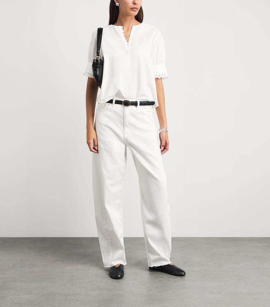 FRAME Womens The Keepsake Blouse White Image 2