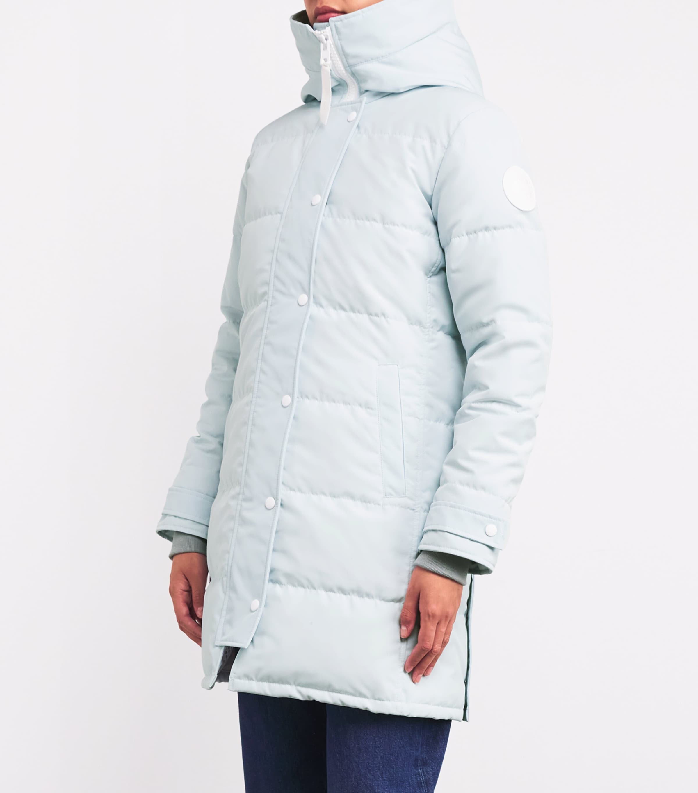 Canada Goose Womens Down Water-Repellent Shelburne Parka Frost Image 3