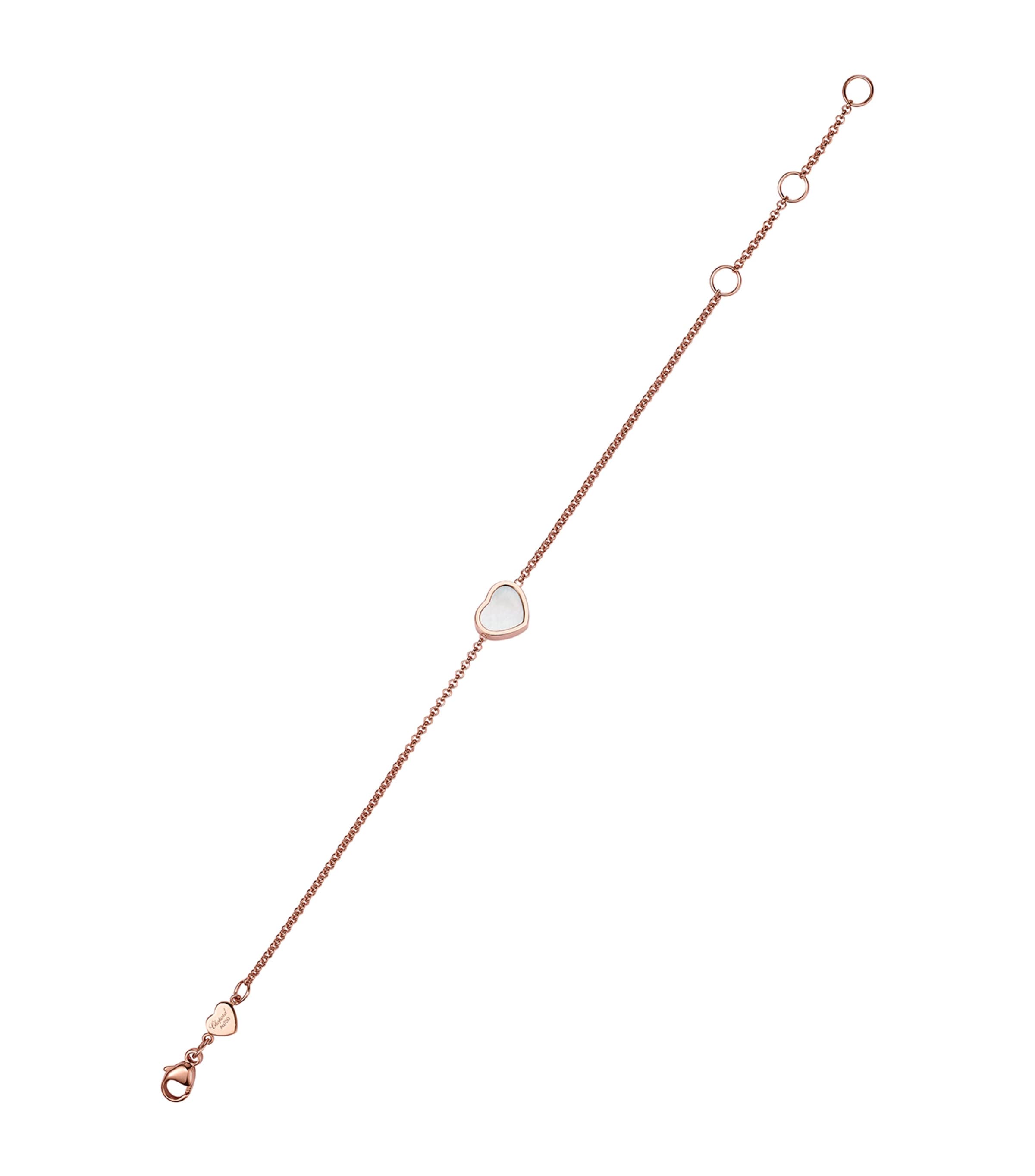 Rose Gold and Mother-of-Pearl My Happy Hearts Bracelet 18K ROSE GOLD Image 3