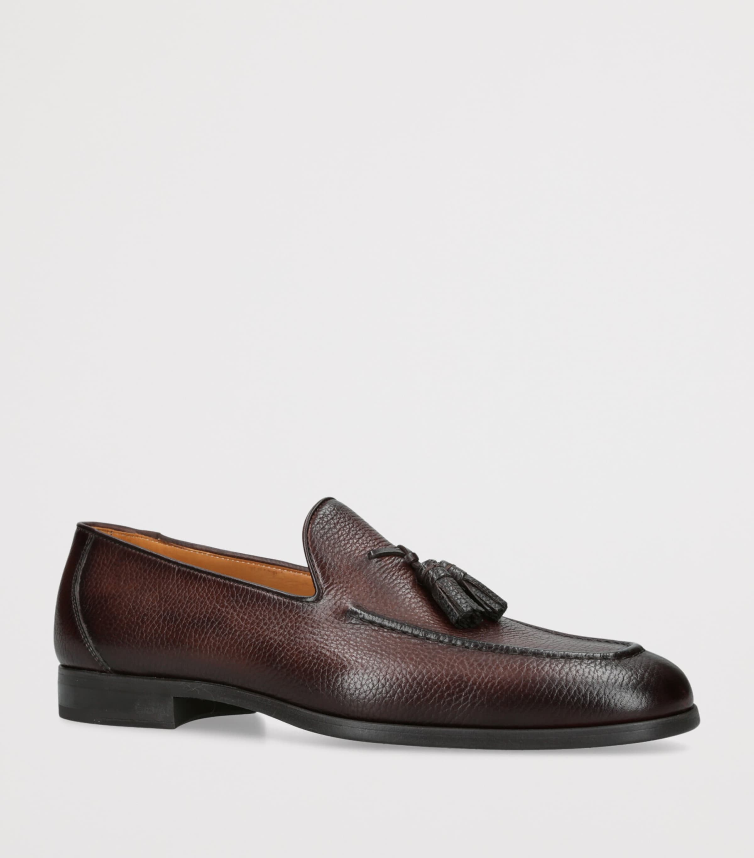 Leather Seneca Tassel Loafers DARK BROWN Image 3