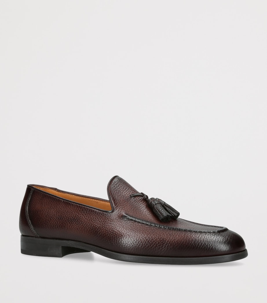 Leather Seneca Tassel Loafers DARK BROWN Image 3
