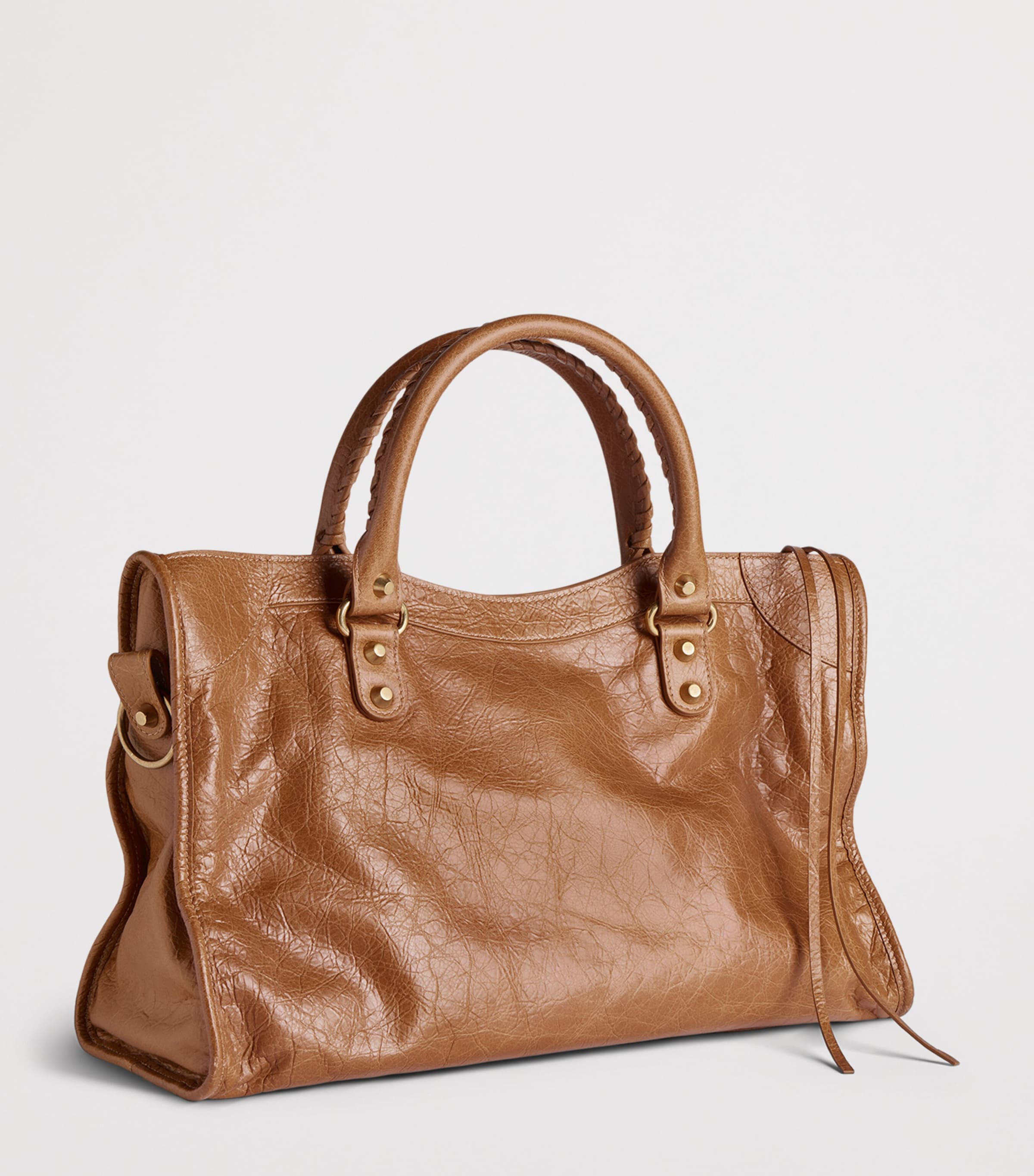 Balenciaga Medium Leather Le City Top-Handle Bag Image 6