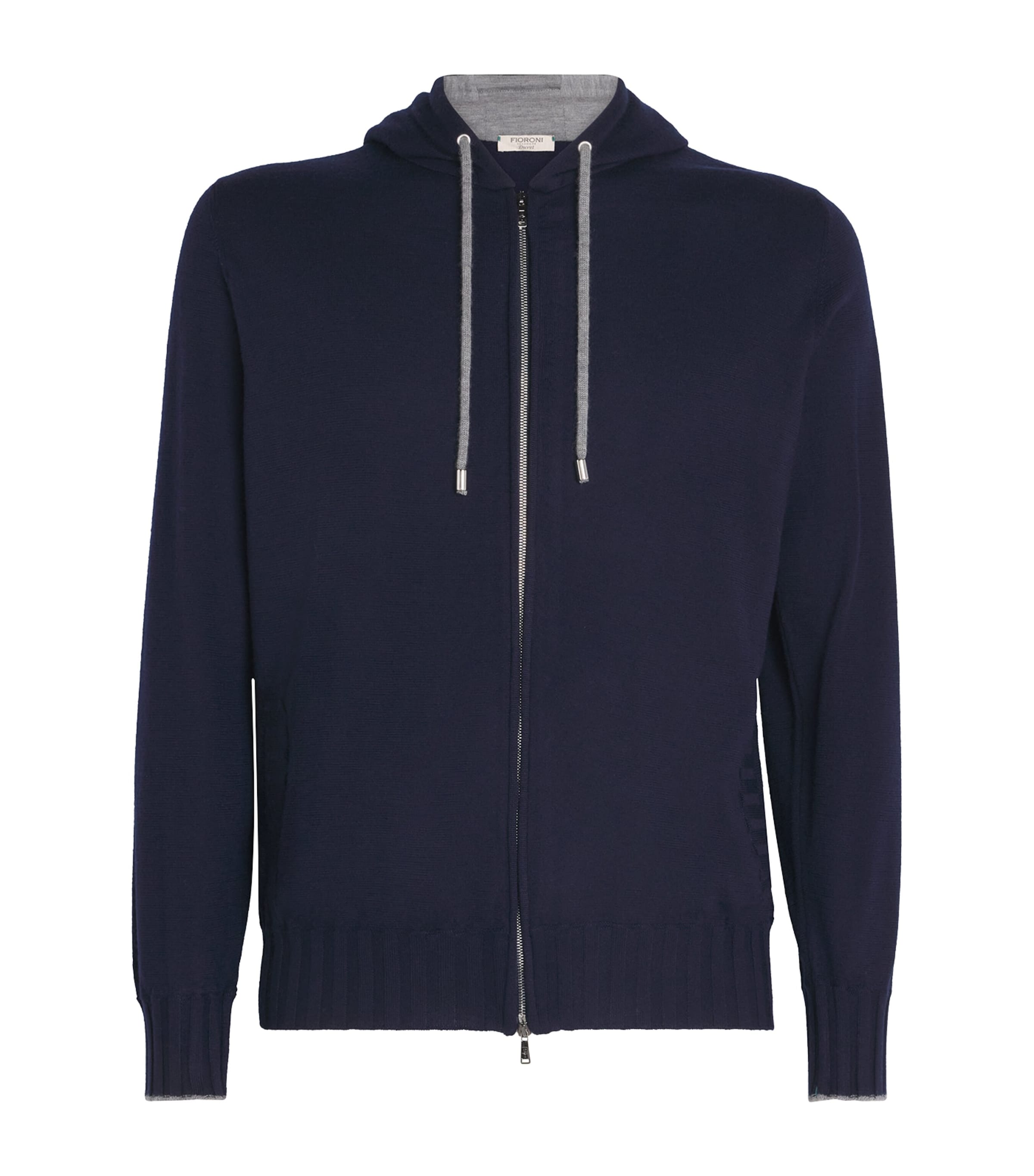Cashmere Hoodie D.8 + D.13-NAVY Image 1