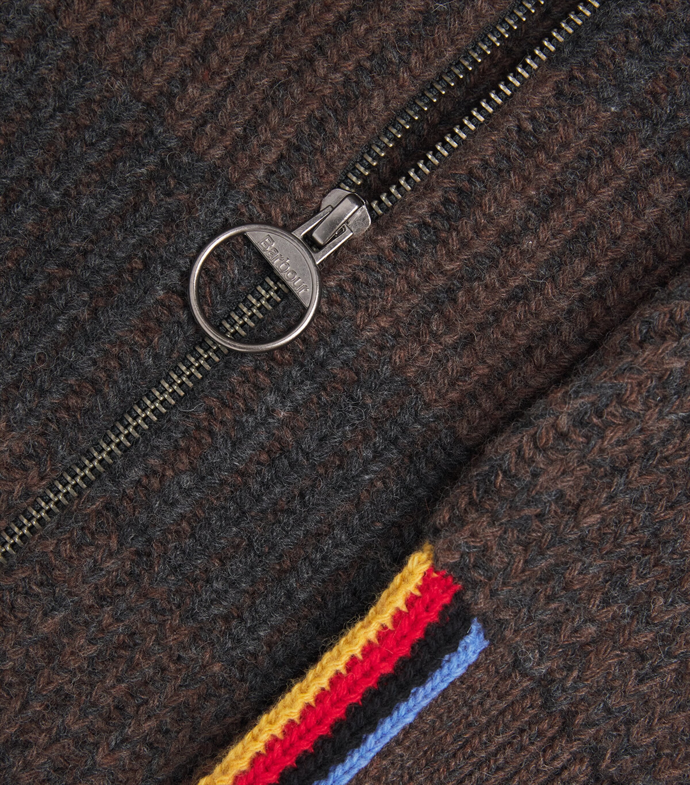 x Paul Smith Wool Stripe Zip-Up Cardigan RUSTIC Image 5