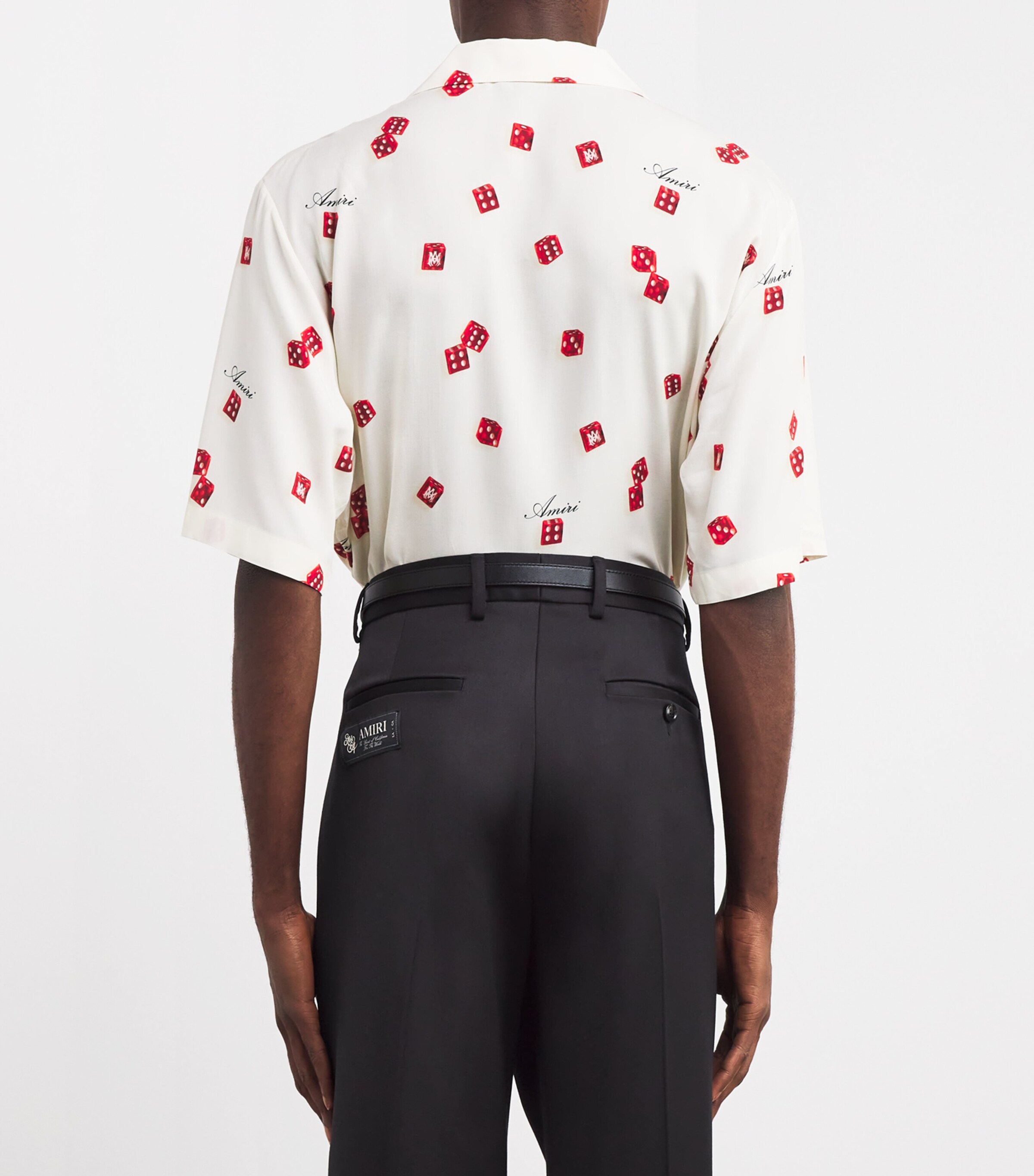 AMIRI Leather Chain Belt Black Nickel Image 5