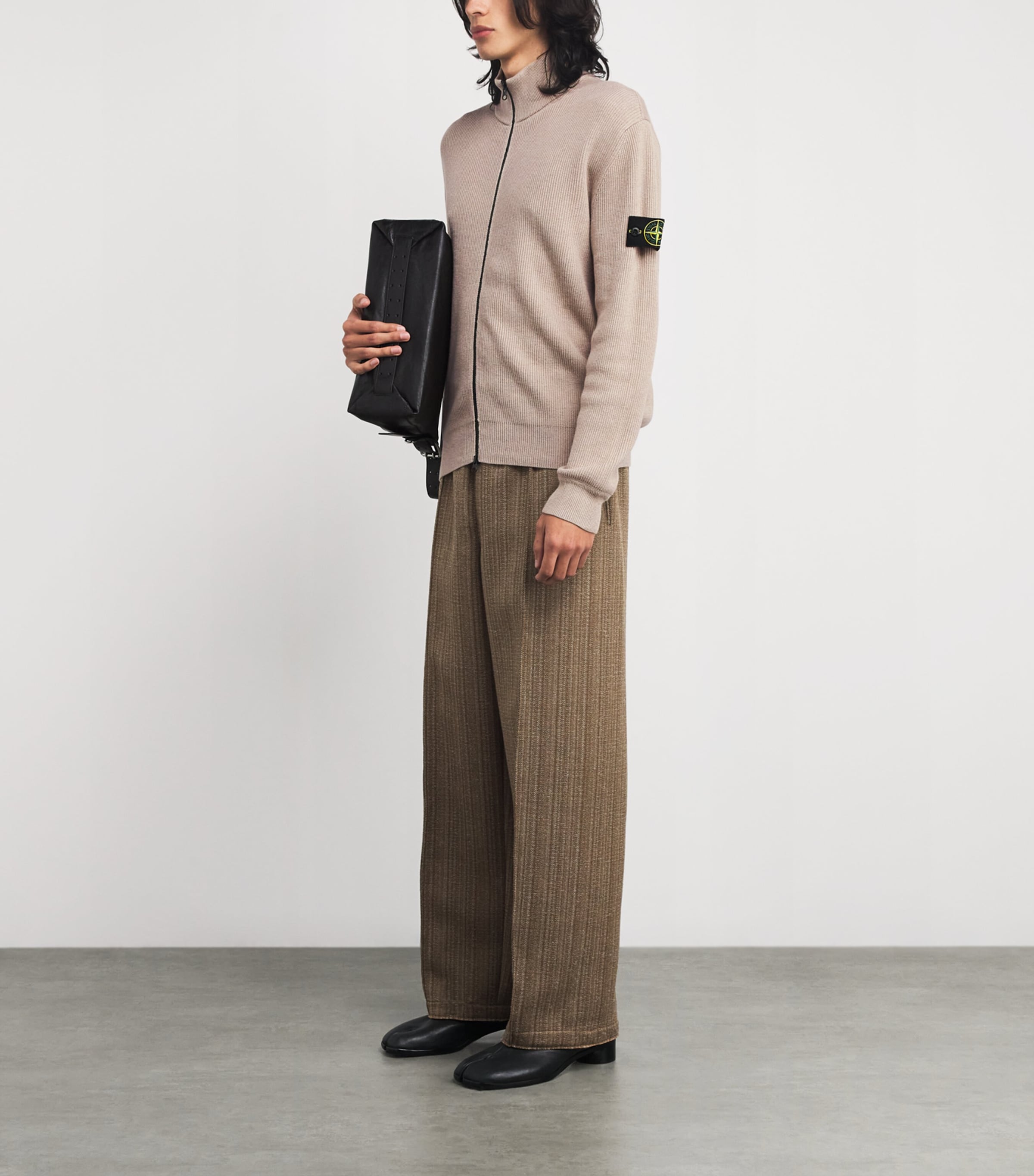 Organic Cotton Zip-Up Sweater V0M9A Image 2