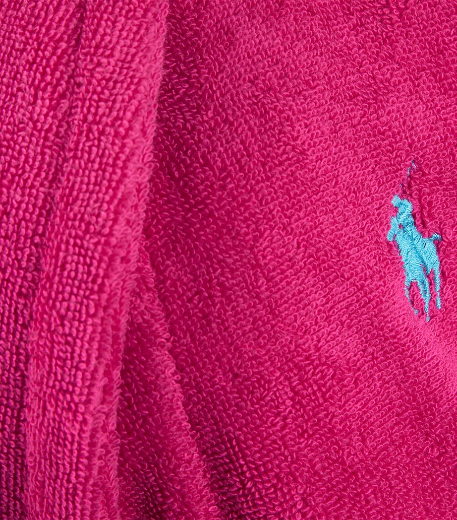 Polo Player Bath Robe SKY PINK Image 7