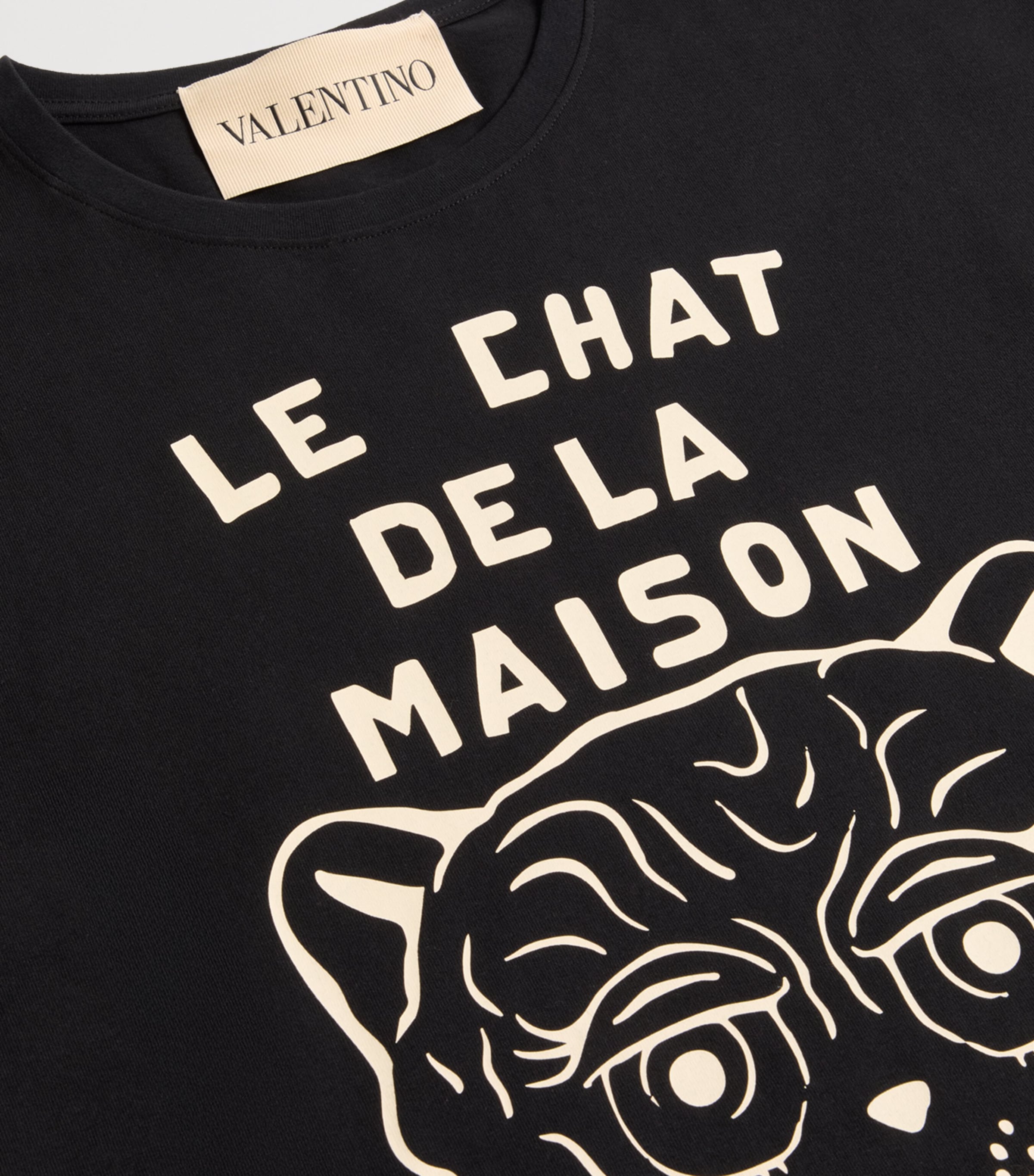 関税込み【VALENTINO】Le Chat de la Maison プリント Tシャツ Valentino Le Chat de La Maison T-Shirt | Harrods US