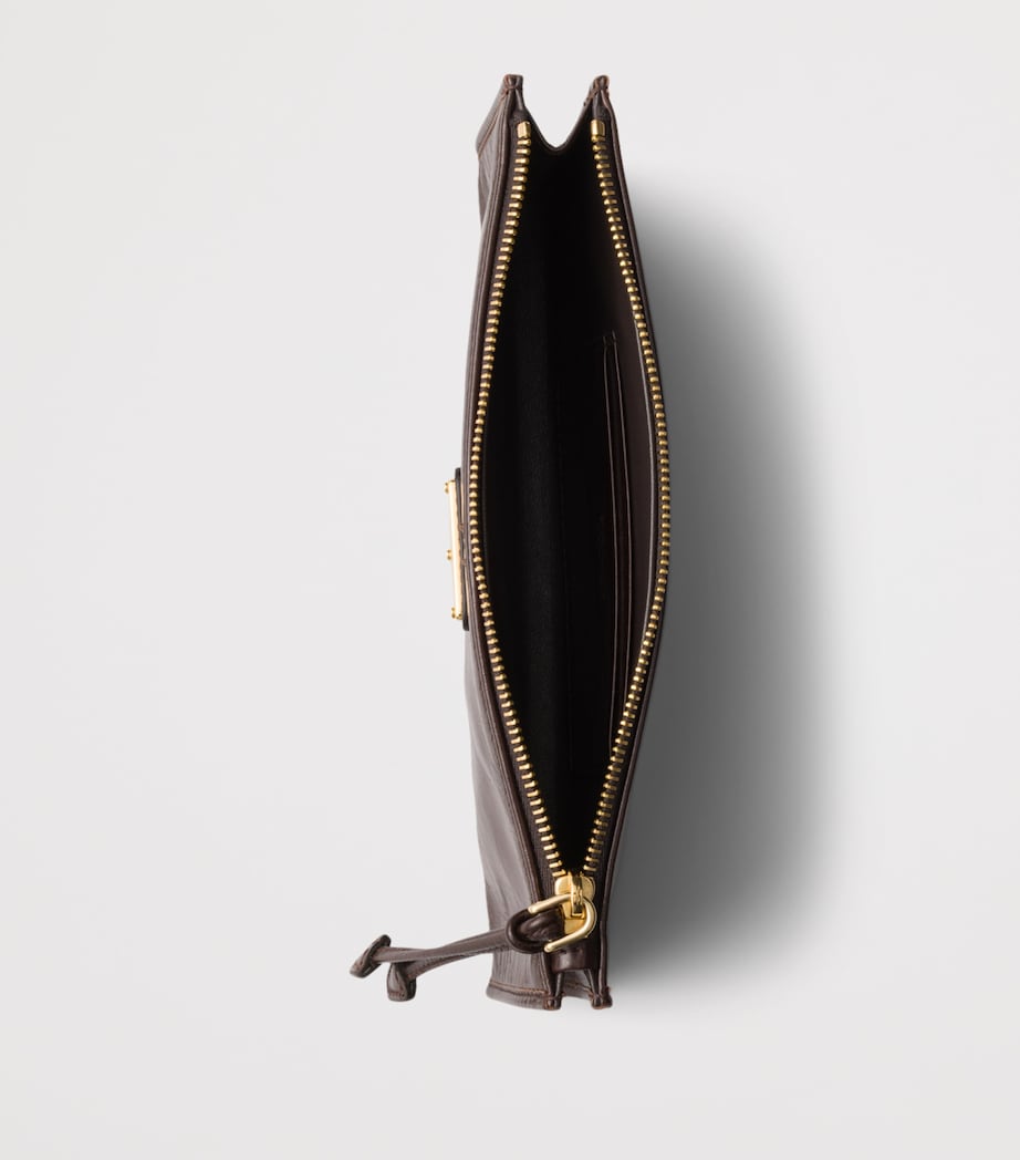Prada Calf Leather Logo Pouch Image 2