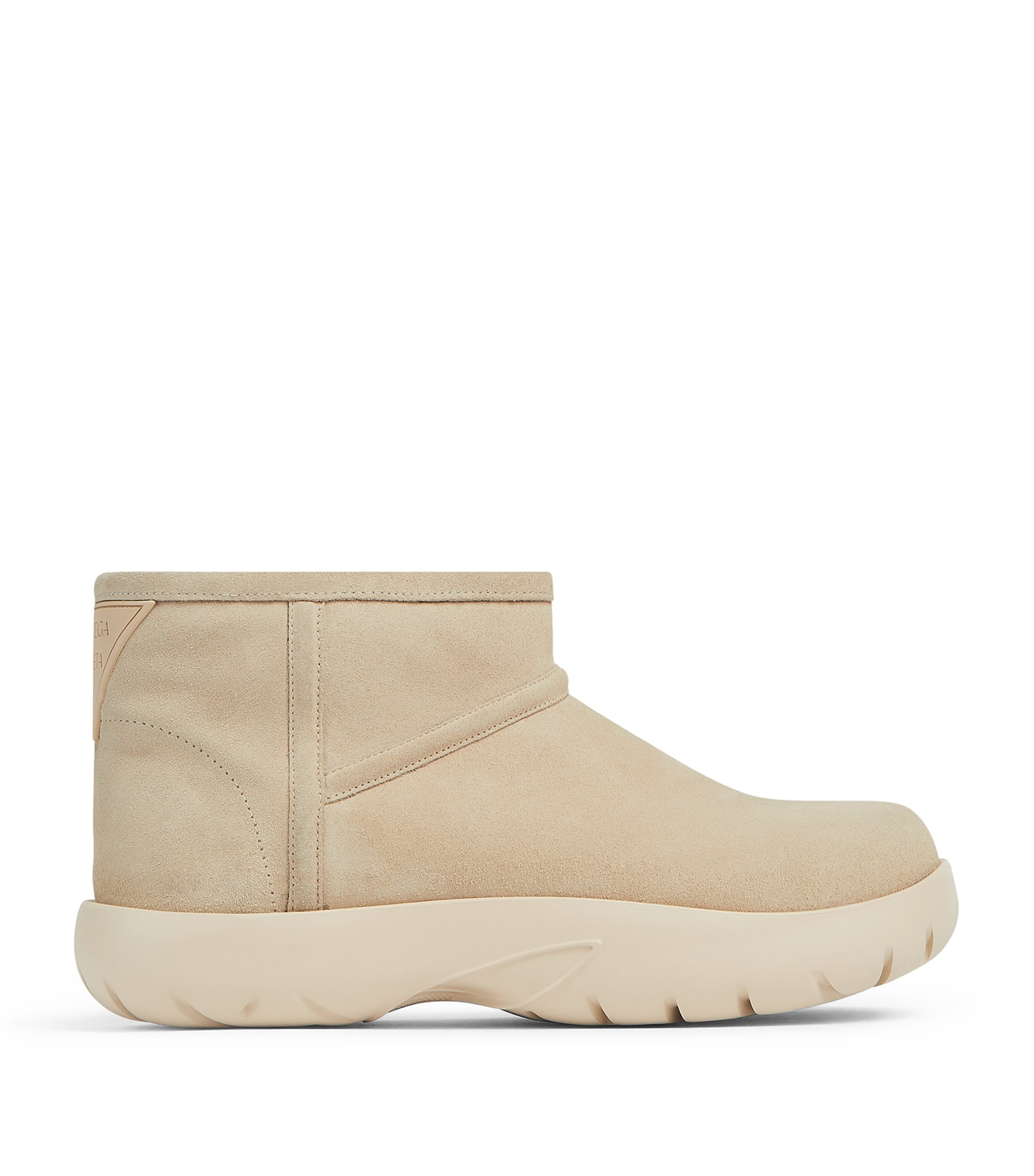 Shop Bottega Veneta Suede Ankle Boots In Neutral