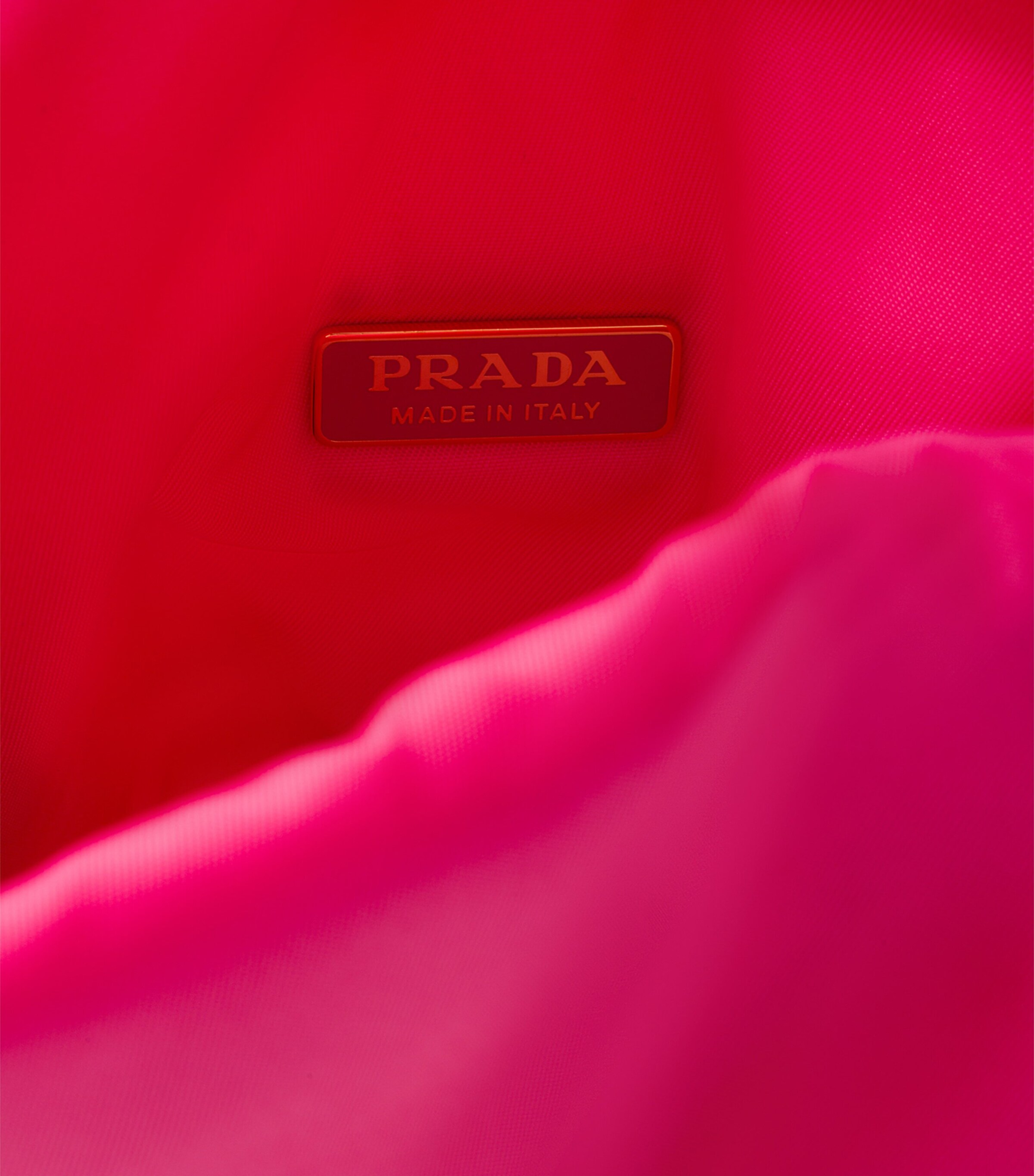 Mini Re-Nylon and Leather Bucket Bag F0505 Image 4