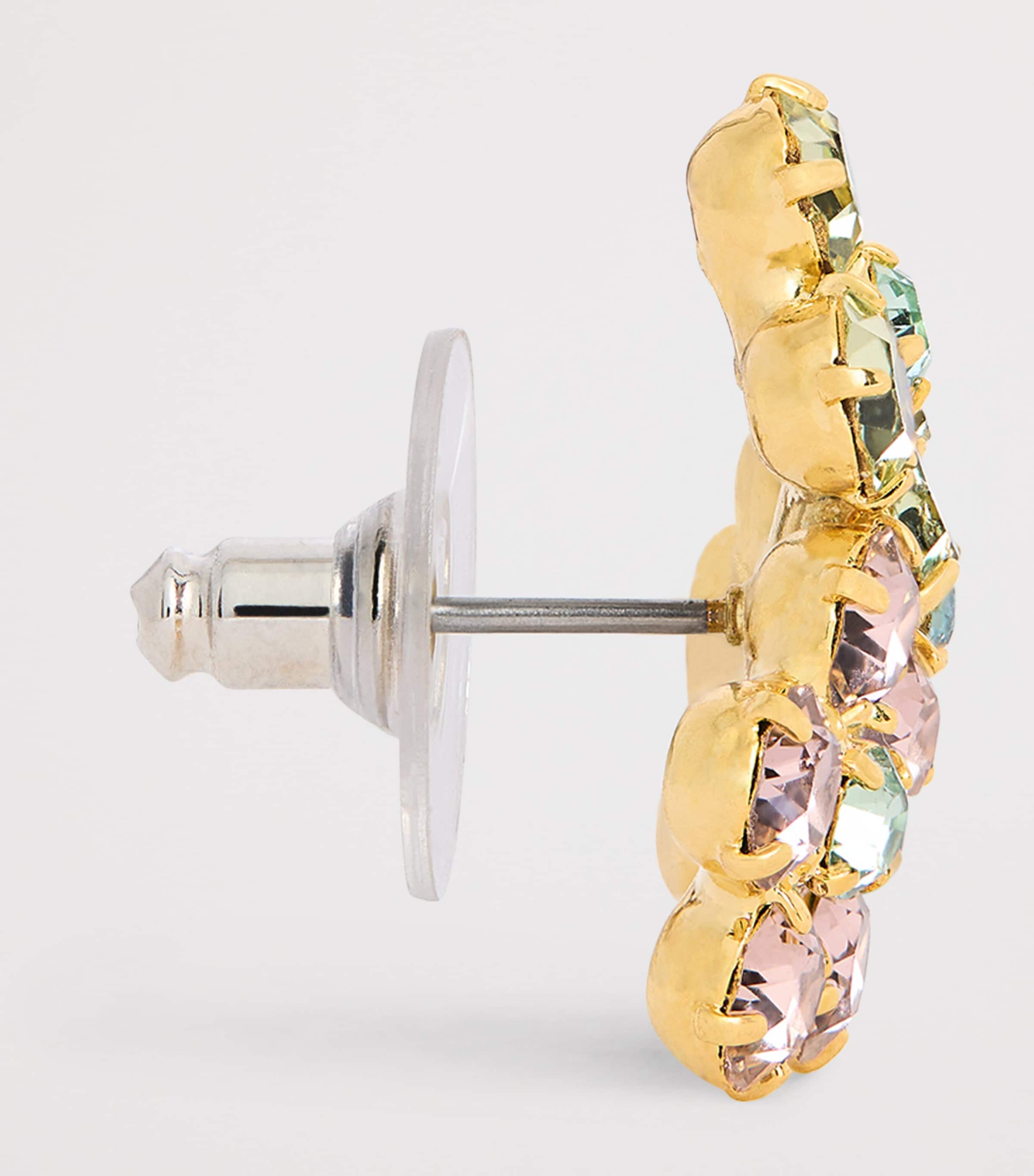 Jennifer Behr Gold-Plated Violet Stud Earrings Garden Image 4