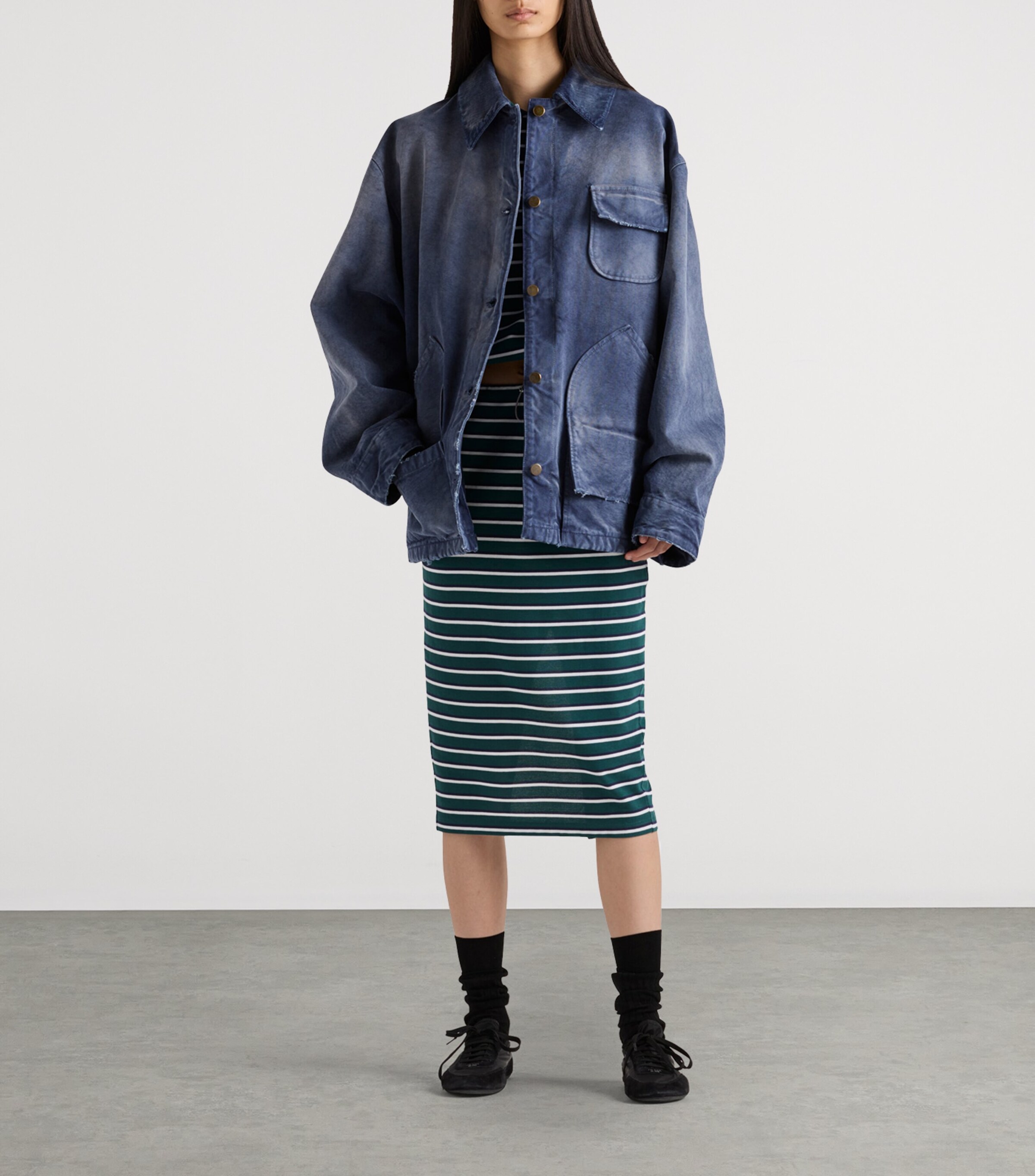 Canvas Trucker Jacket F0124 Image 2