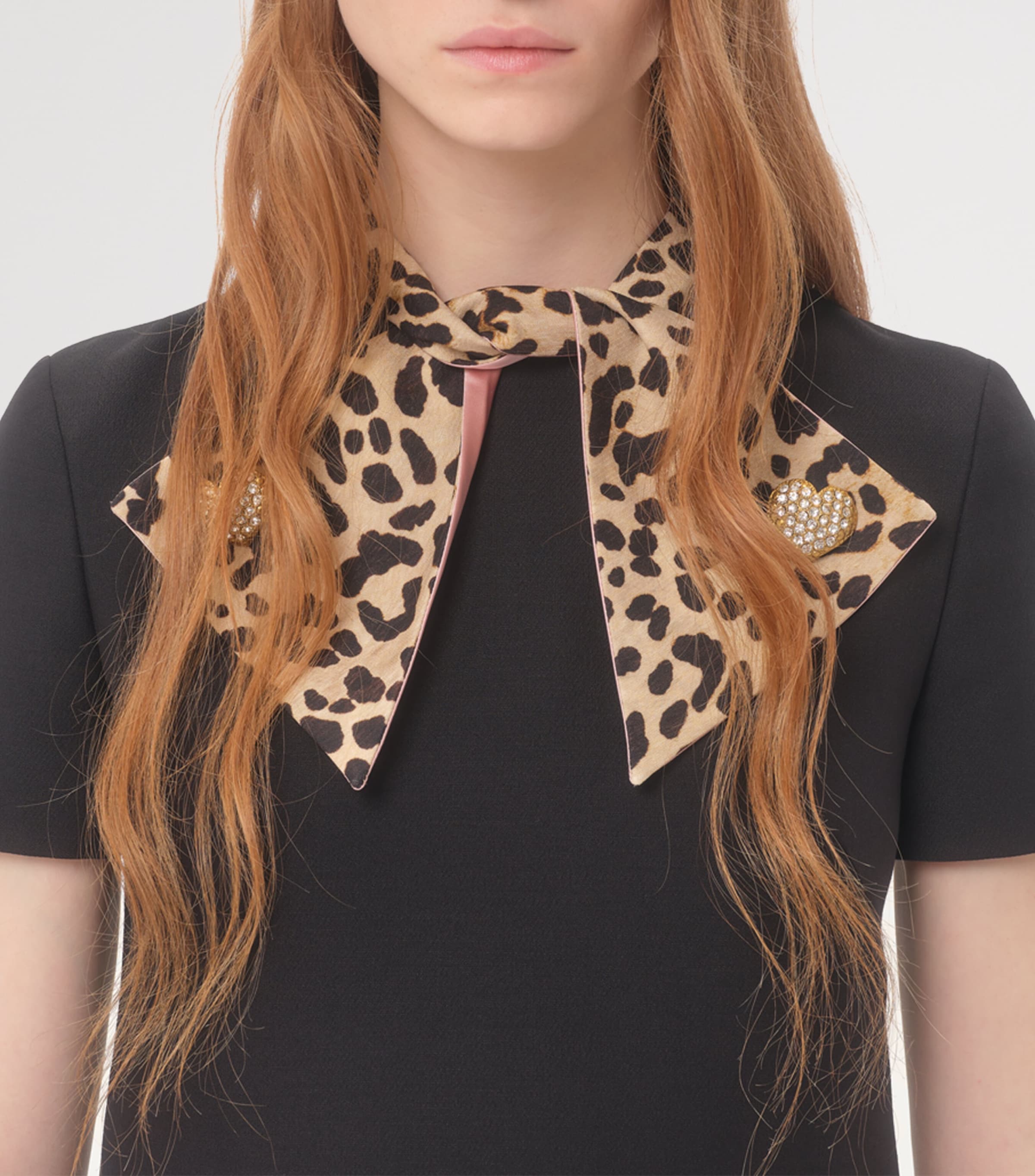 Wool-Silk Leopard-Tie Mini Dress BNH Image 2
