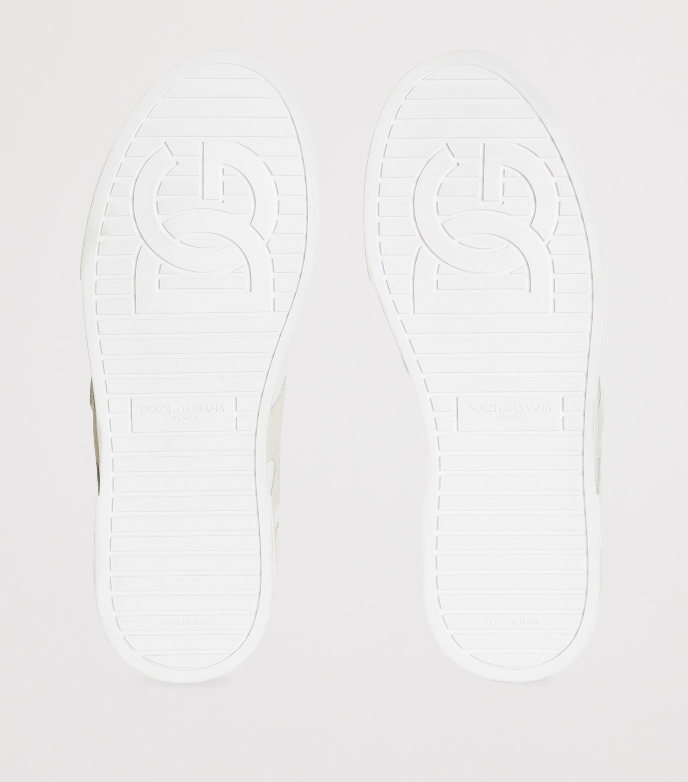 Dolce&Gabbana Leather-Panelled Logo Sneakers Bianco/ghiacci Image 5