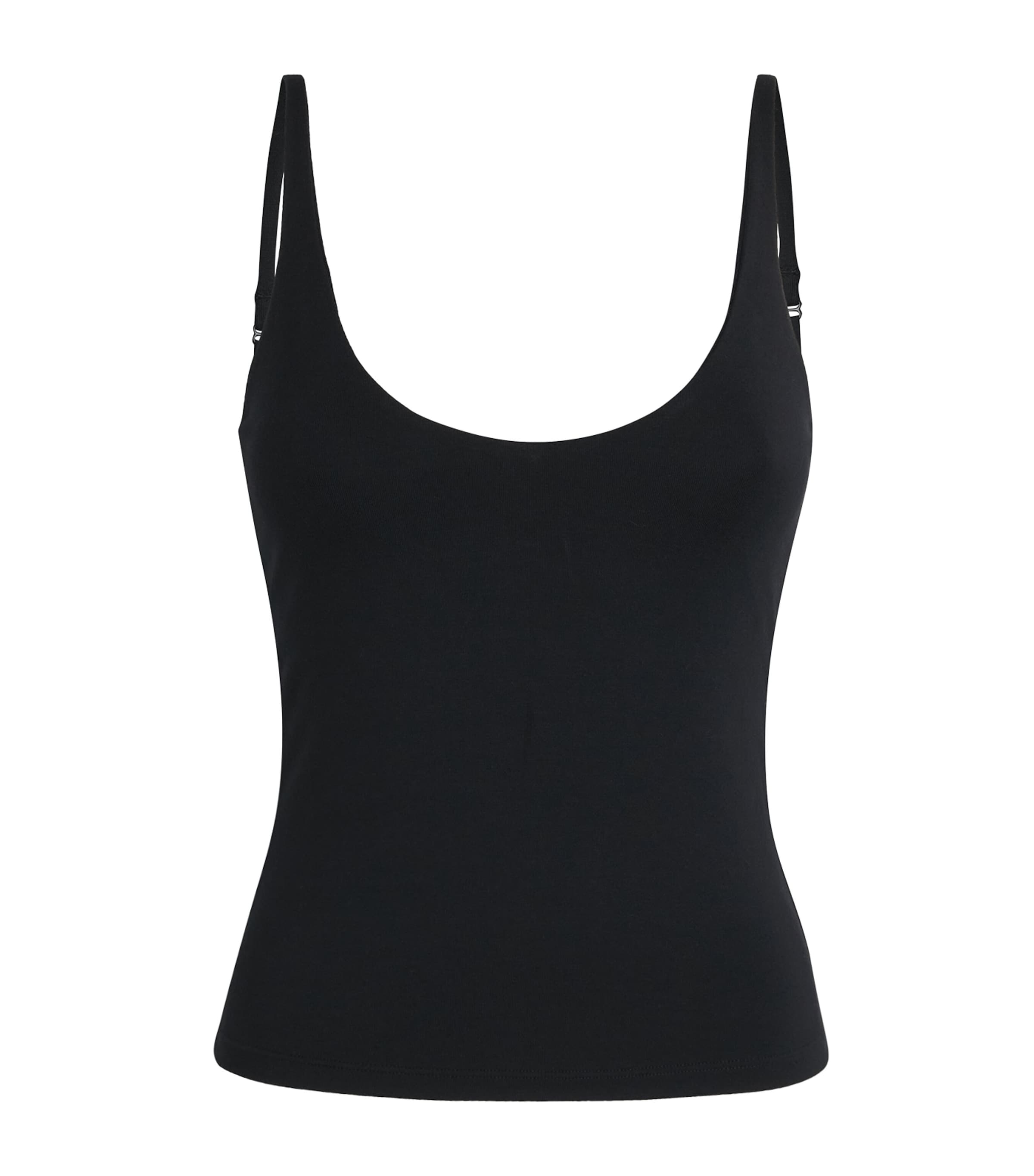 Skims Smooth Layers Cami Top In Black