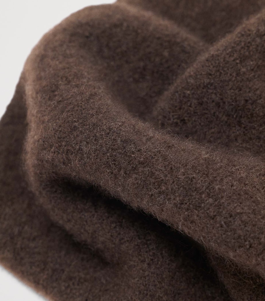 Maje Yak-Blend Scarf Dark Brown Image 5