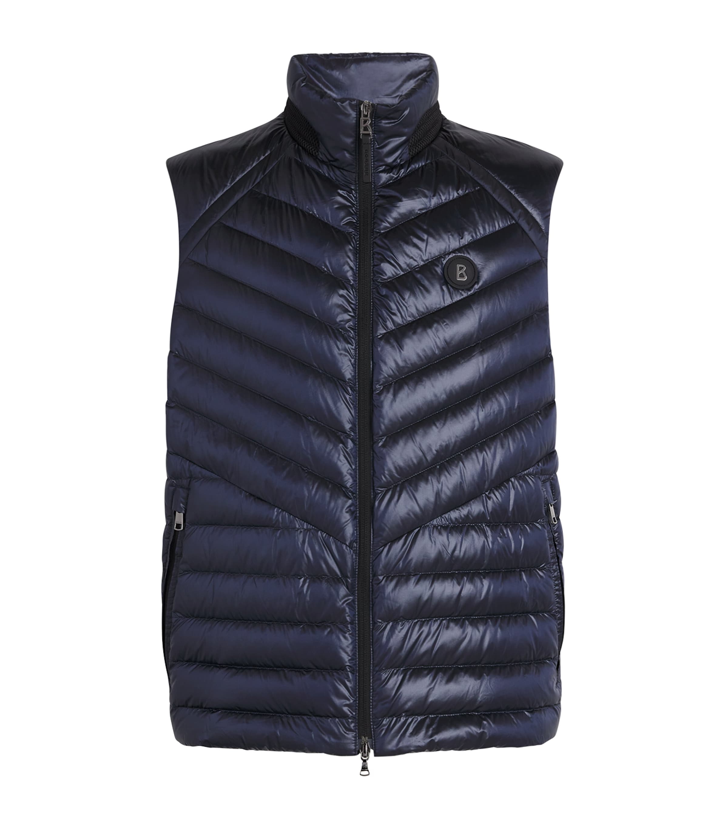 Bogner Down-blend Lasse Water-repellent Gilet In Navy