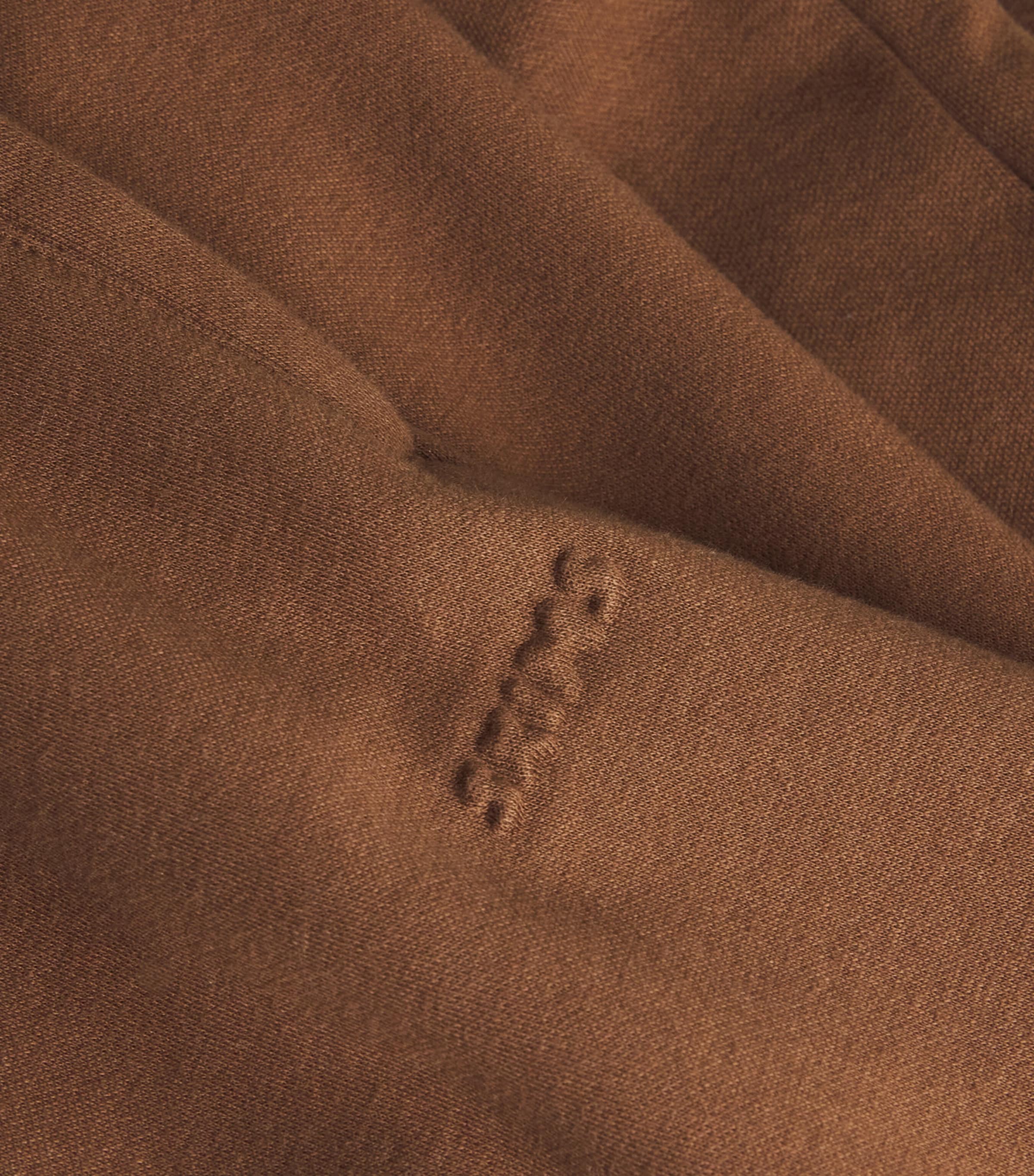 Cotton-Blend Fleece Straight Sweatpants BISON Image 5