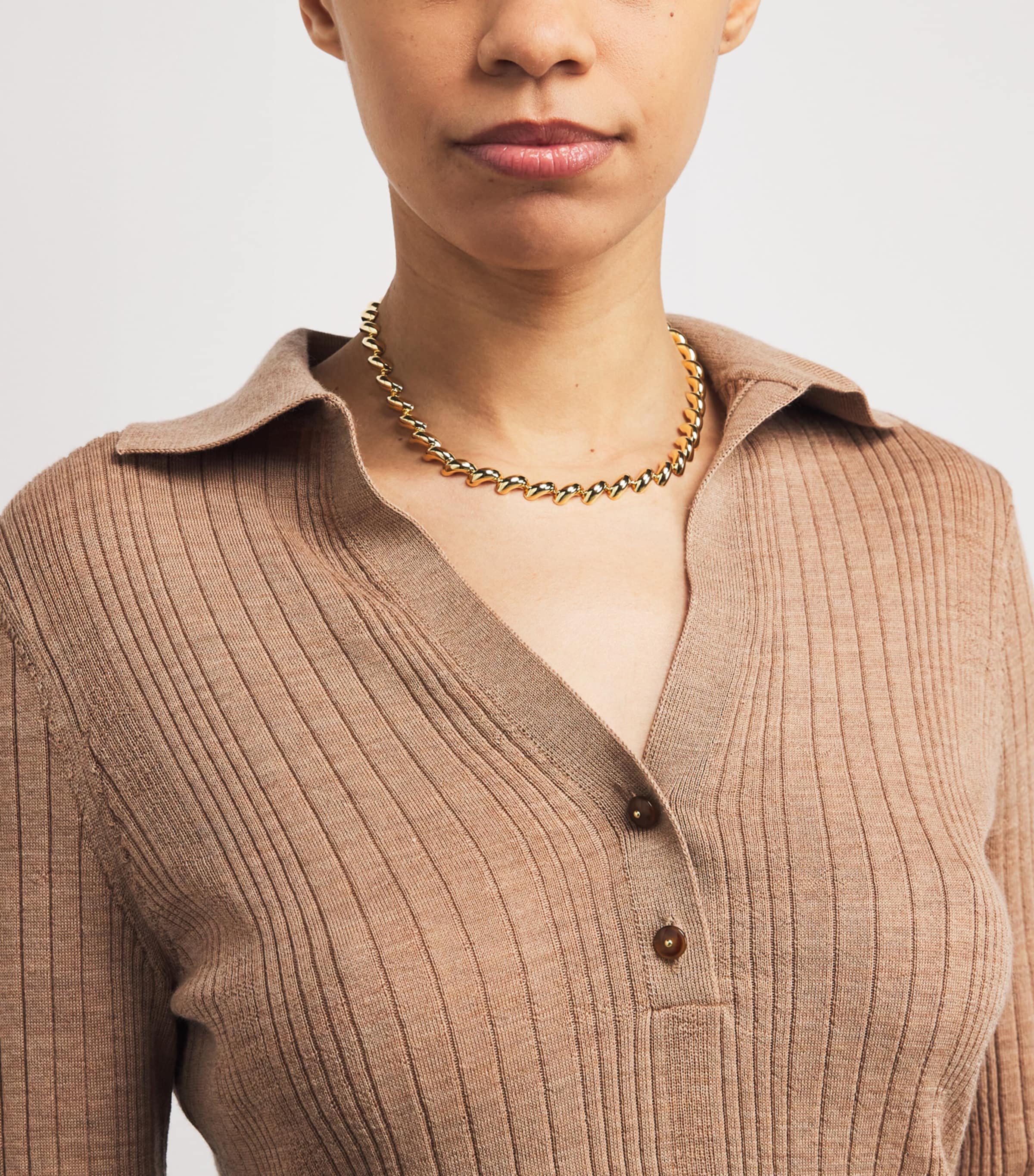 Merino Wool Rouni Sweater N1065 DARK KHAKI Image 6