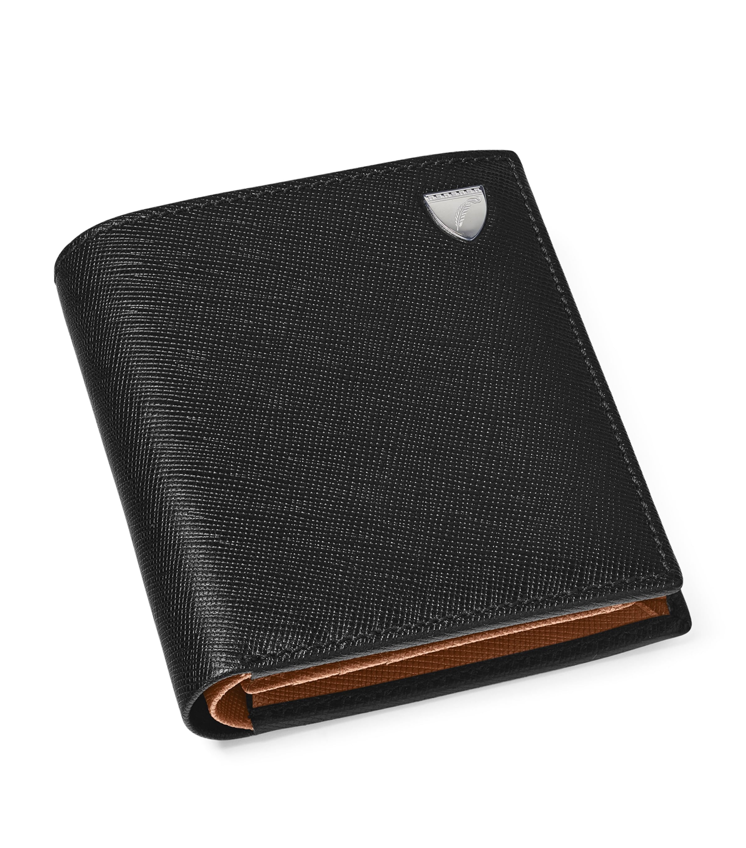Leather Bi-Fold Wallet BLACK Image 5
