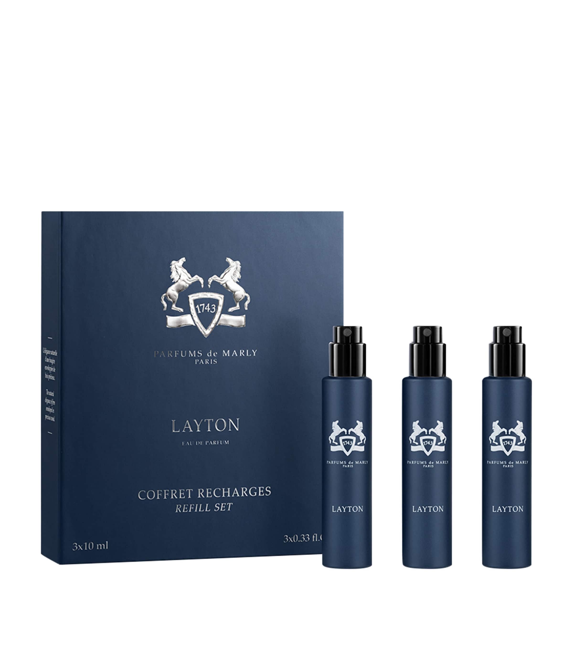 Parfums de Marly Layton Eau De Parfum Travel Refill Set (3 x 10ml) | Perfume | Mens Aftershave | Beauty Gift Sets | Perfume Gift Sets | Mens | Designers | Parfums De Marly