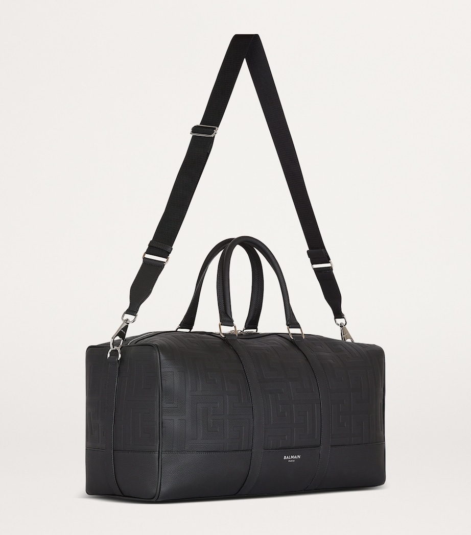 Balmain Leather PB Monogram Holdall Noir Image 2