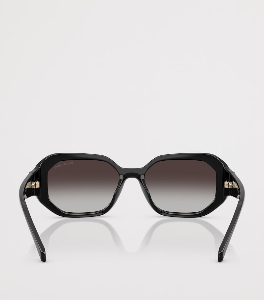 Michael Kors Siesta Key Rectangle Sunglasses Black Image 4
