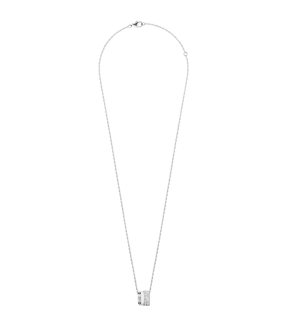 White Gold and Diamond Quatre Double White Edition Pendant Necklace WHITE GOLD Image 2