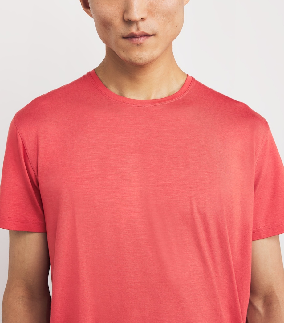 Micromodal T-Shirt 020 RED Image 6