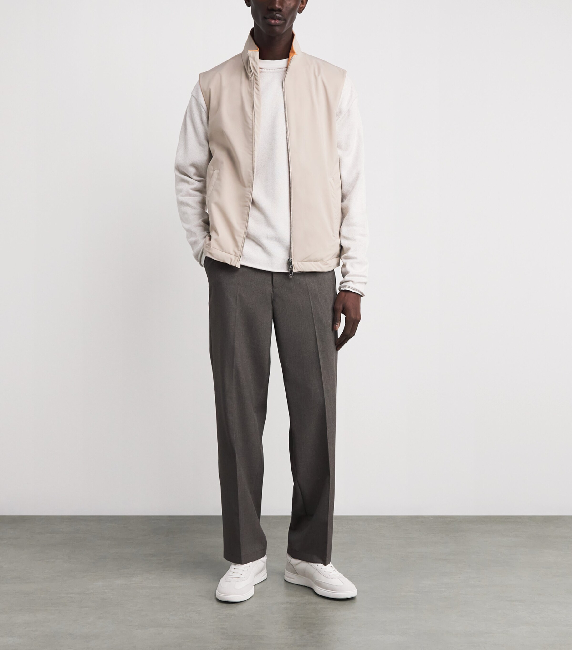 Waterproof Reversible Typhoon Platinum Gilet 029 PLAZA ORANGE Image 2