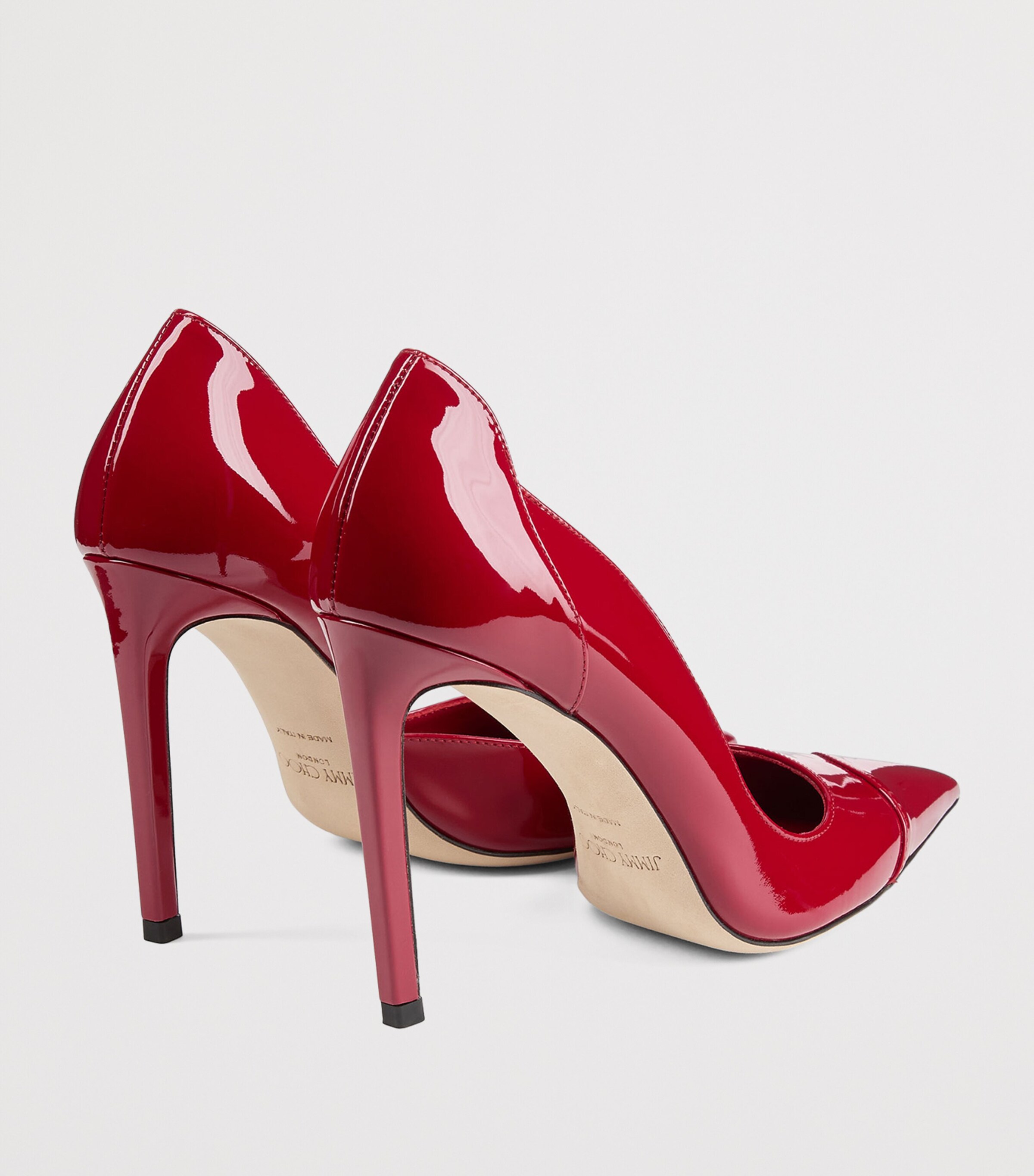 Jimmy Choo Brigitte 100 Patent Leather Pumps Ruby Red Image 5