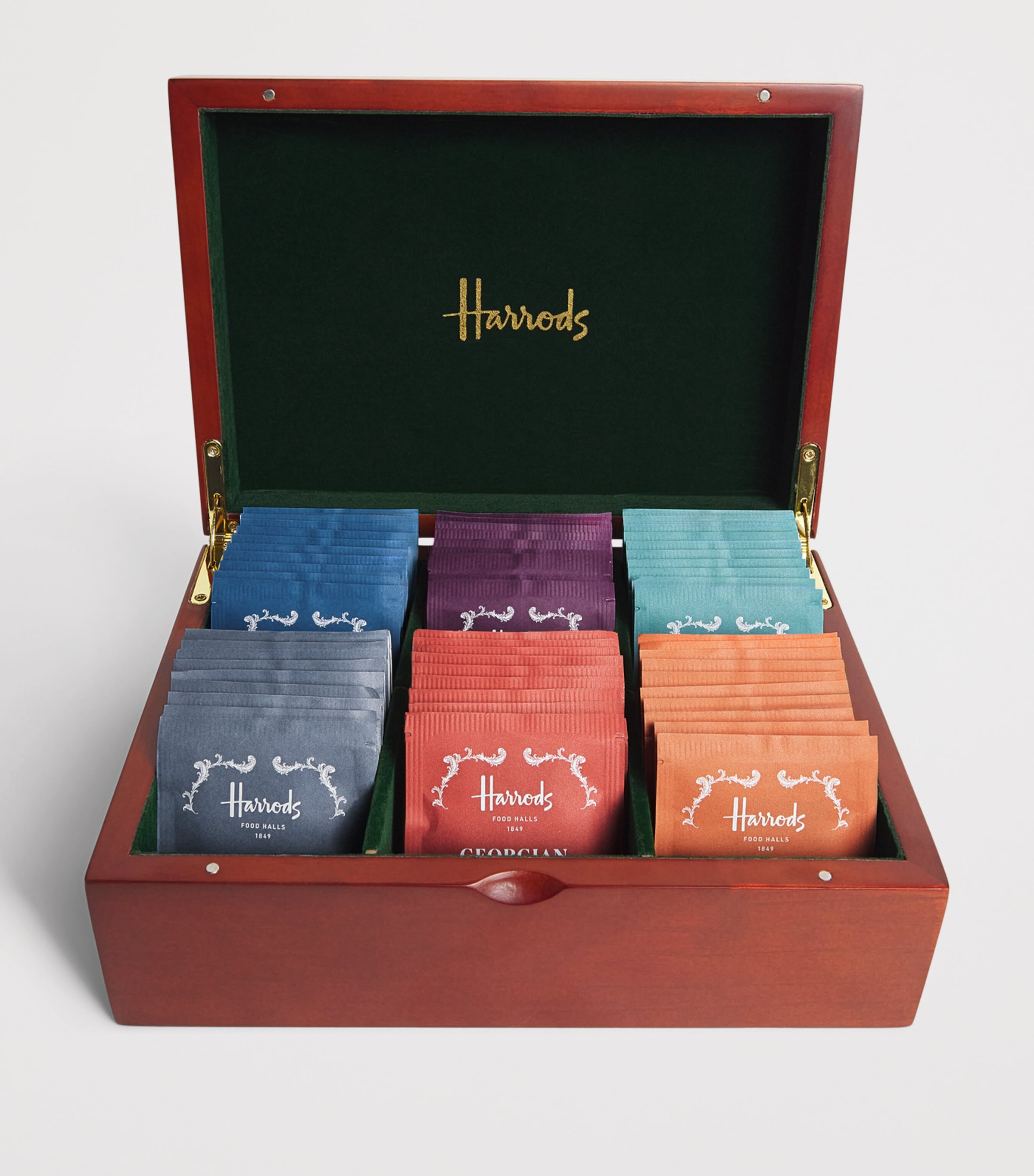 Harrods Building 60 Teabags Wooden Gift Box Image 2