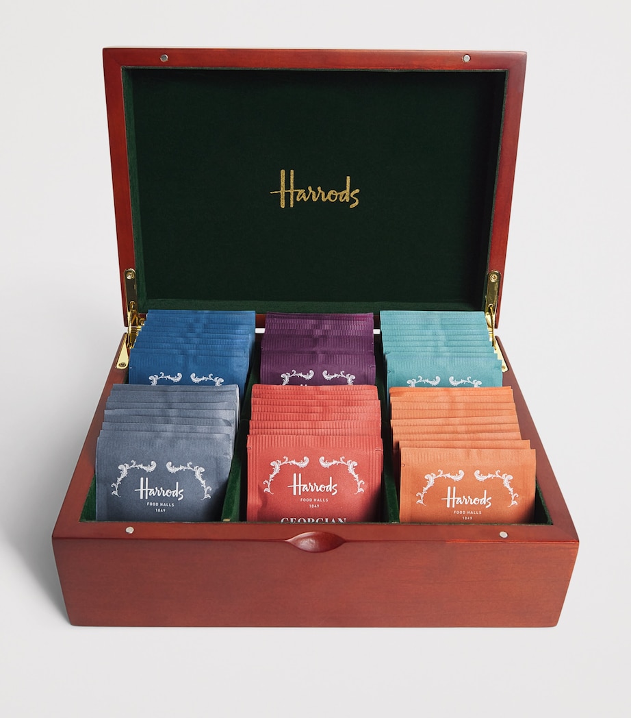Harrods Building 60 Teabags Wooden Gift Box Image 2