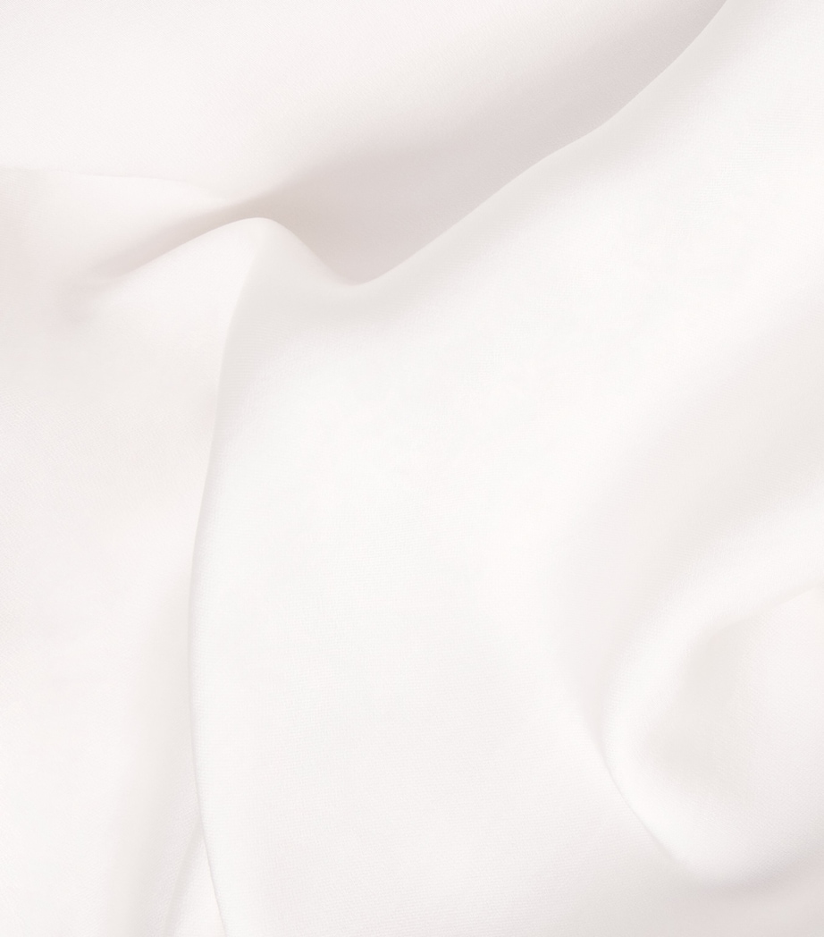 Claudie Pierlot Womens Satin Short-Sleeve Maxi Dress Ivory Image 6