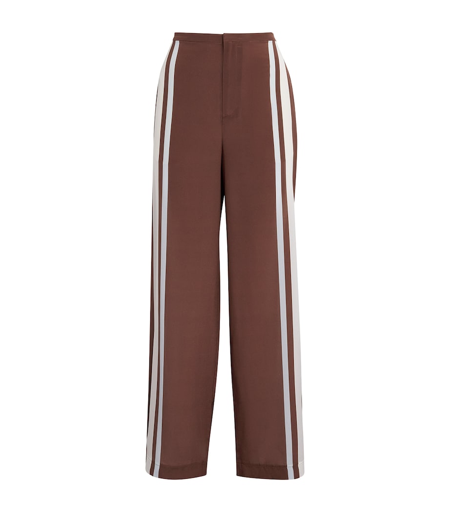 SIR. Womens Silk Marais Wide-Leg Trousers Metro Image 1