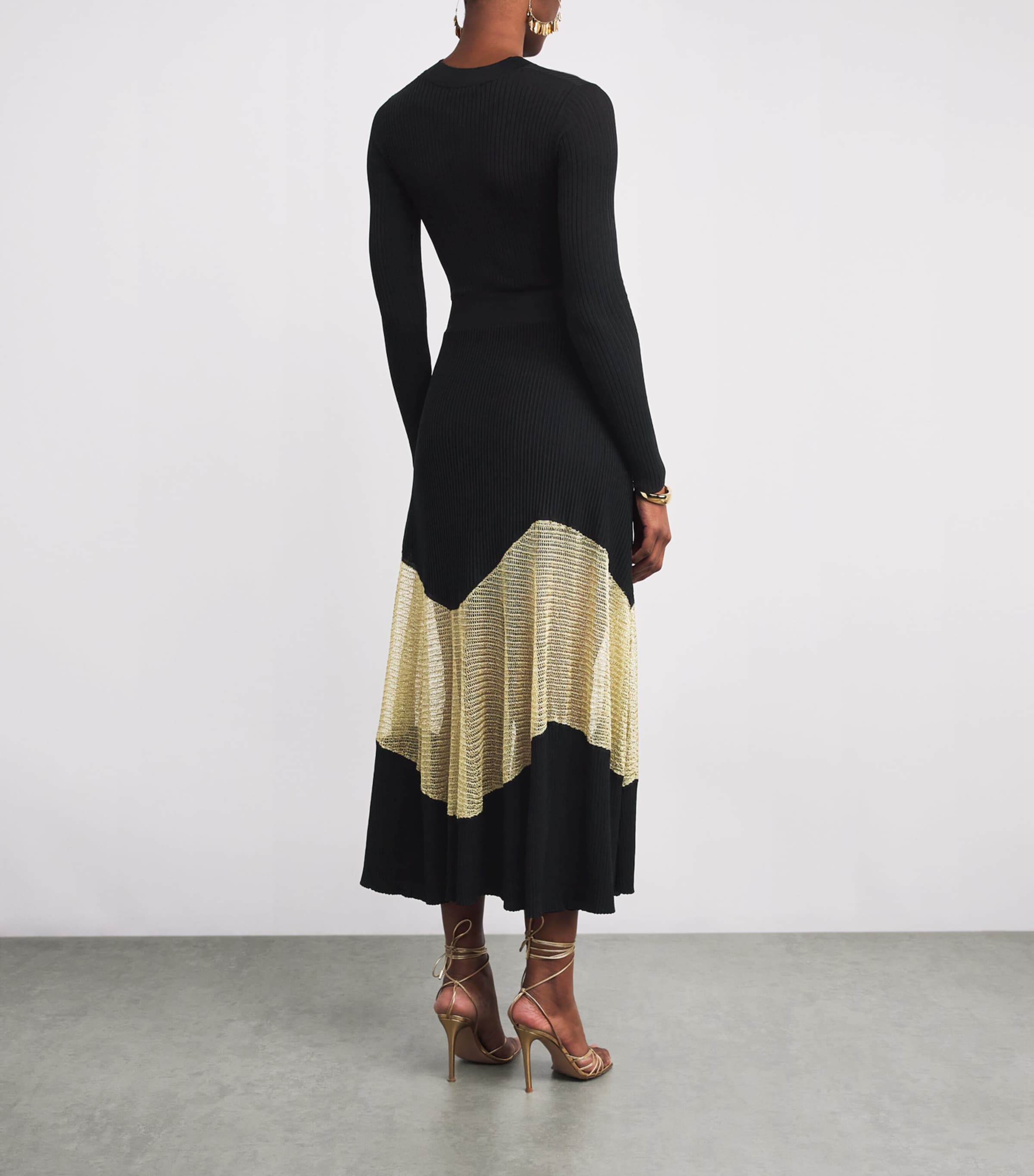 Roanne Maxi Dress GOLD NOIR Image 3