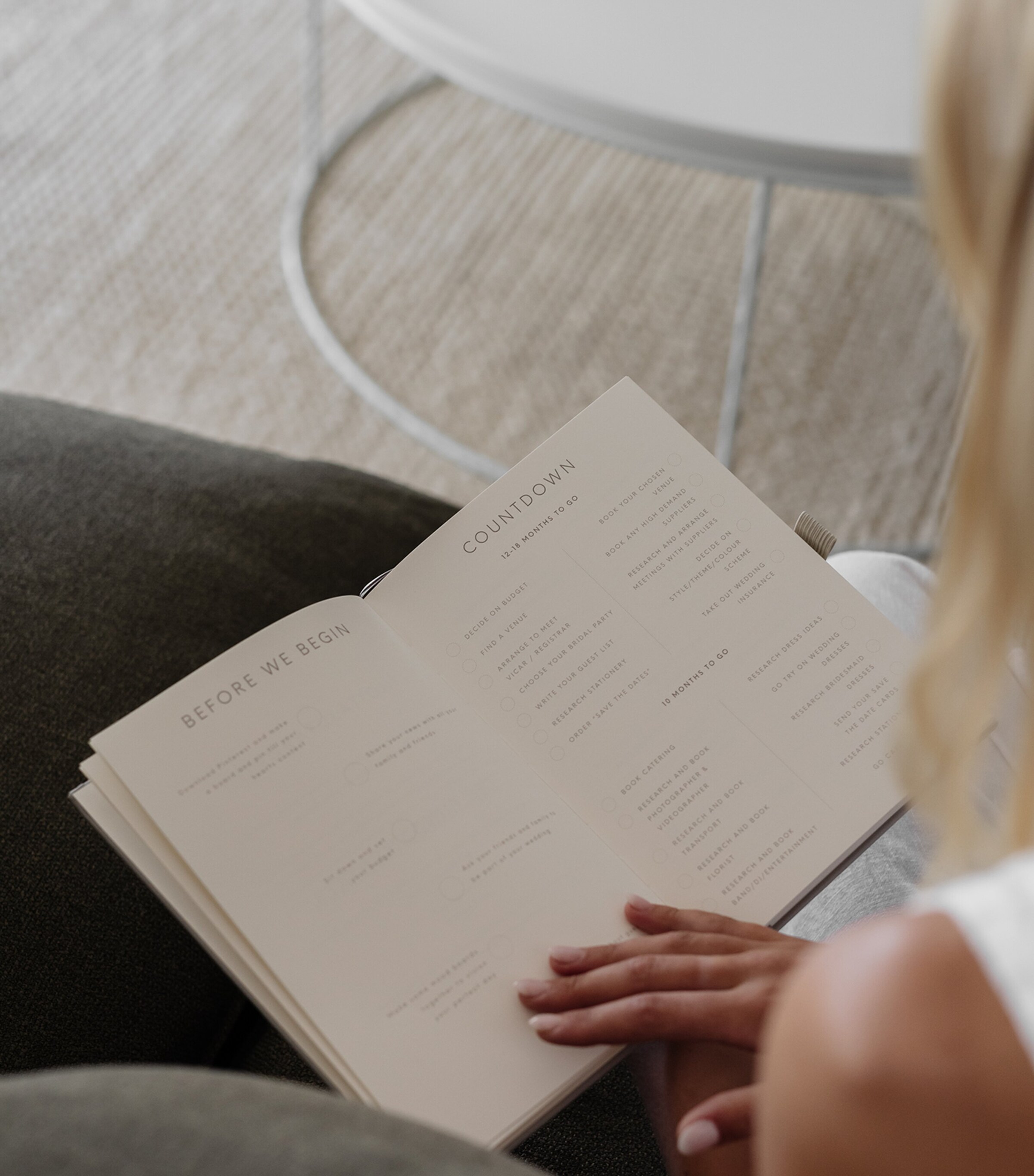 Faux Leather Wedding Planner GREY Image 5