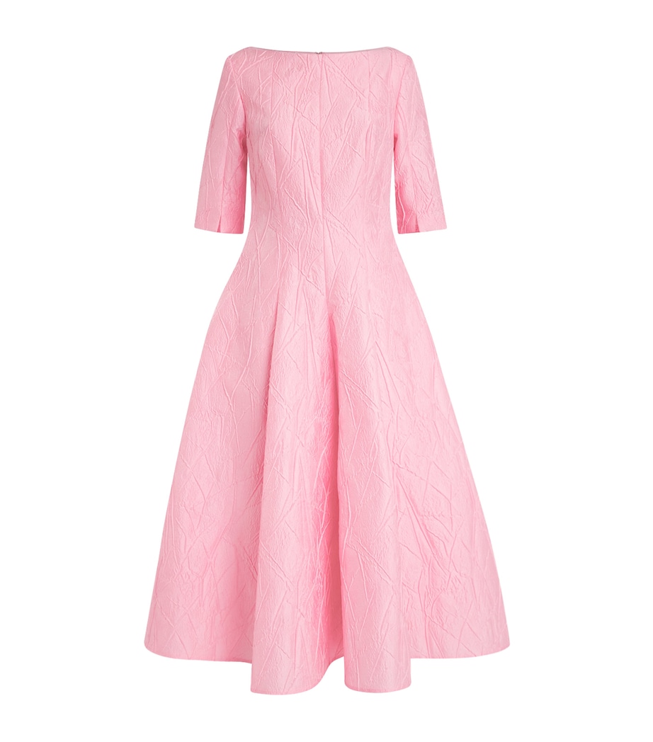 Talbot Runhof Womens Jacquard Gown Rosa Image 1