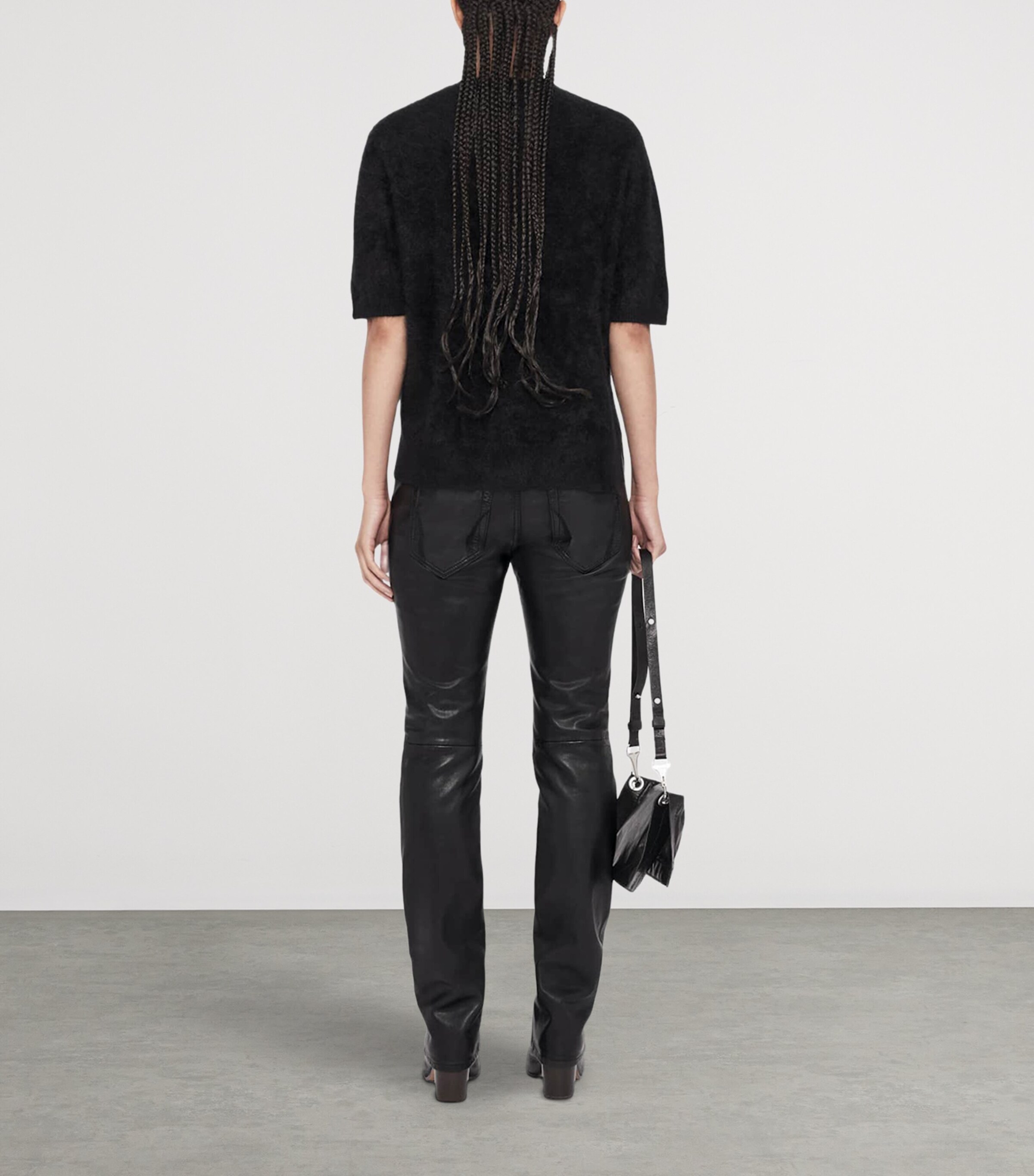 AllSaints Cashmere Ada Short-Sleeve Sweater — photo 7
